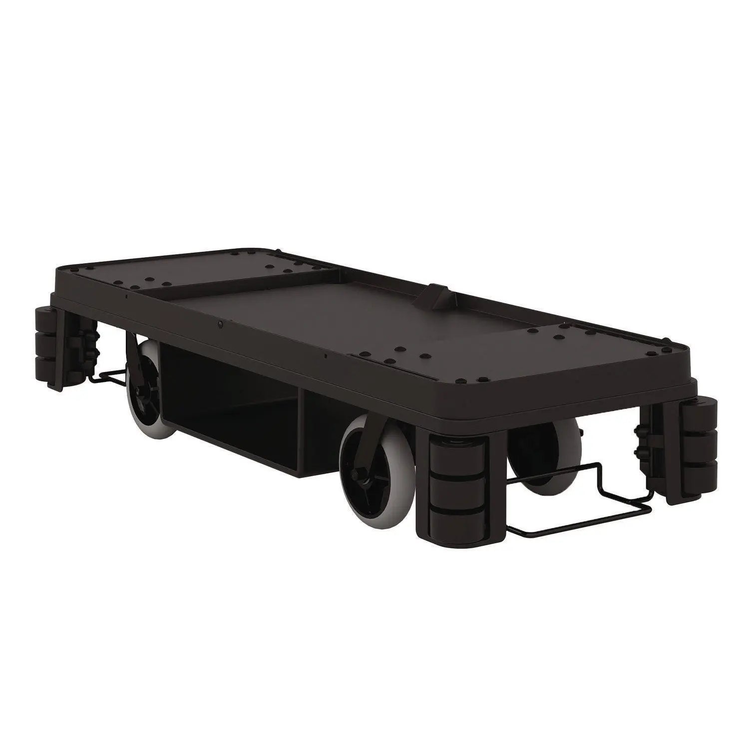 Premium Housekeeping Cart, Plastic, 1 Shelf, 24" x 62.13" x 49.75", Black Suncast Commercial® Flipcost