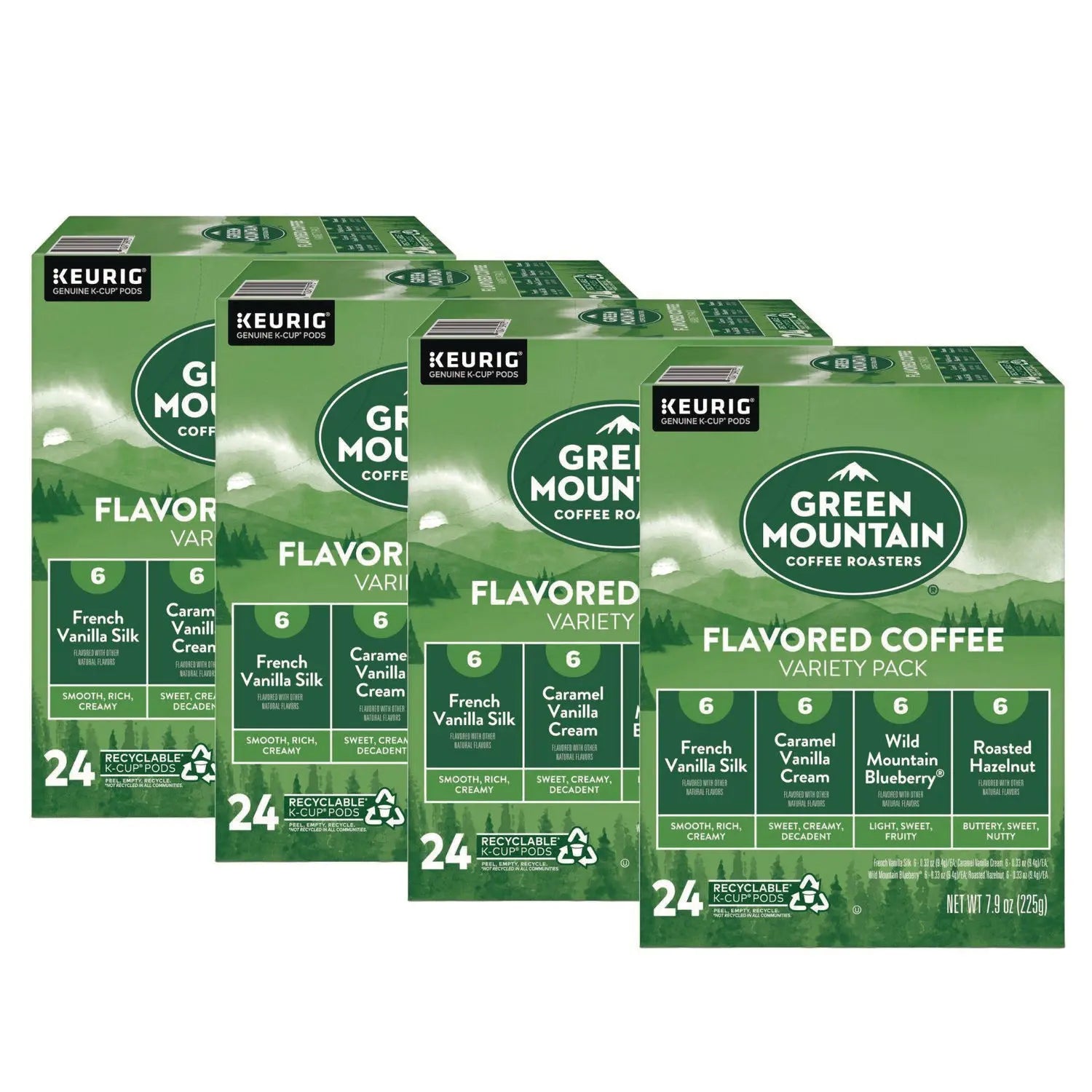 Flavored Variety Coffee K-Cups, Assorted Flavors, 96/Carton
