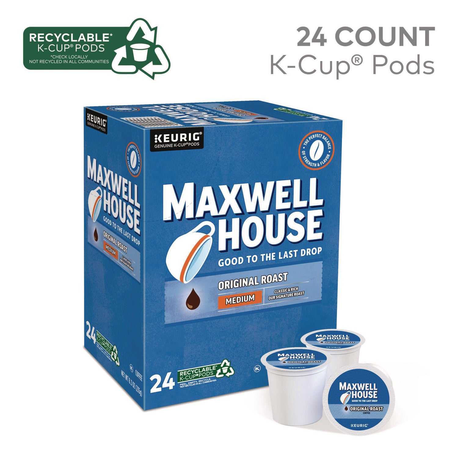 Maxwell House® Original Roast K-Cups, 96/carton