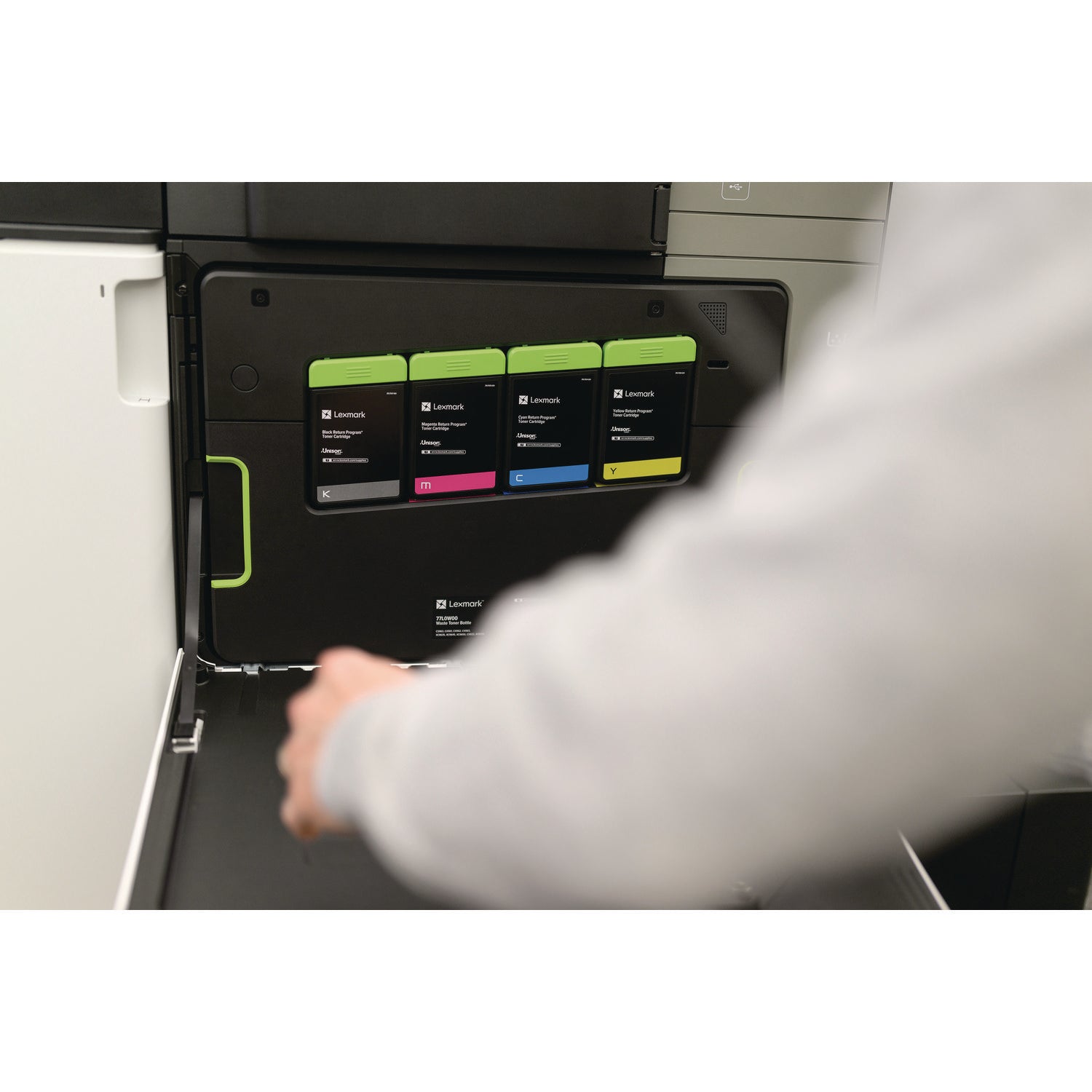 Lexmark™ 77L0W00 Waste Toner Bottle, 120,000 Page-Yield