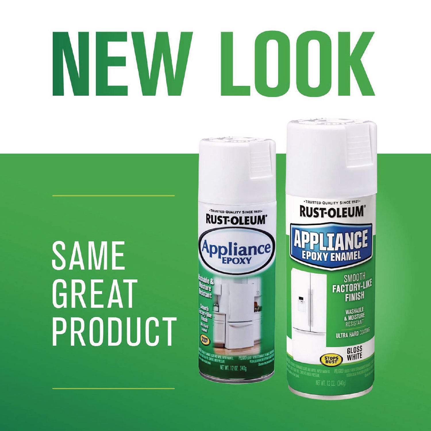 Rust-Oleum® Specialty Appliance Epoxy Spray Paint, Gloss White, 12 oz Aerosol Can, 6/Carton