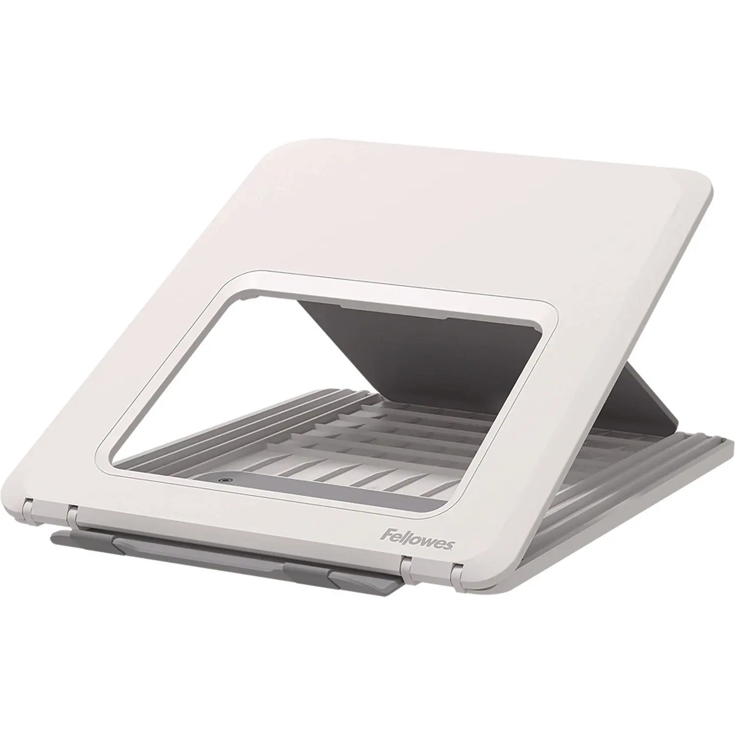 Breyta Laptop Stand, 9.25" x 10.55" x 0.55" to 8", White, Supports Up to 8.8 lbs