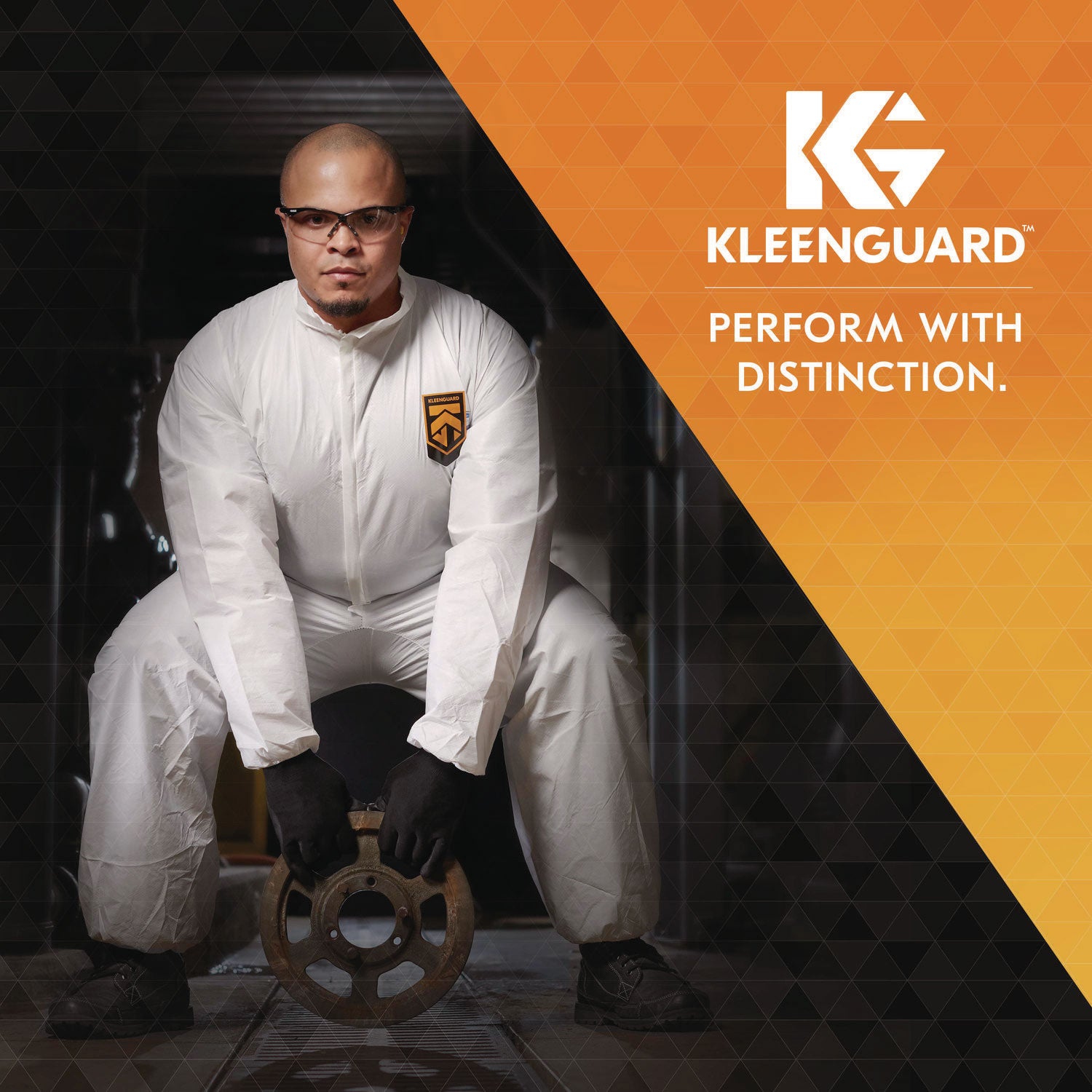 KleenGuard™ Nemesis Safety Glasses, Black Frame, Indoor/Outdoor Lens