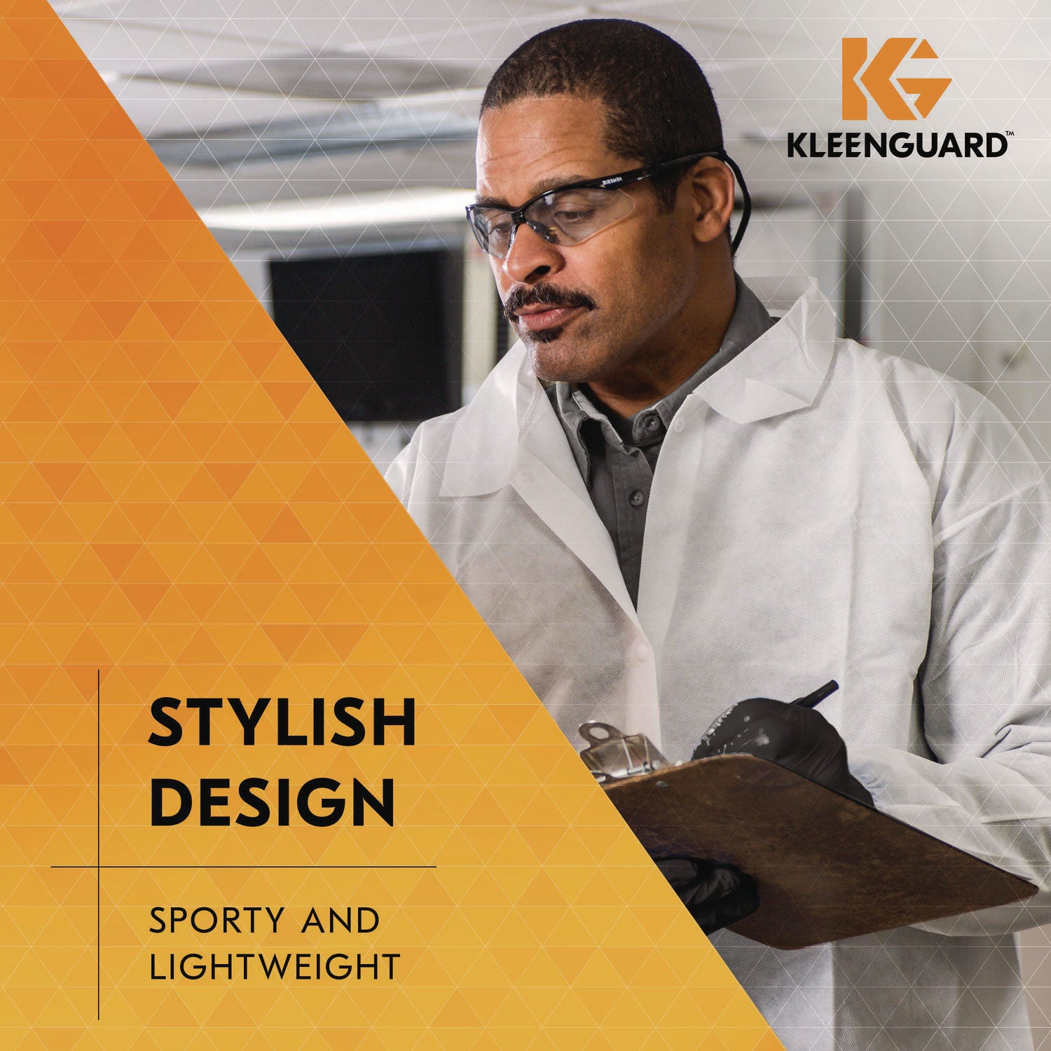 KleenGuard™ Nemesis Safety Glasses, Black Frame, Indoor/Outdoor Lens