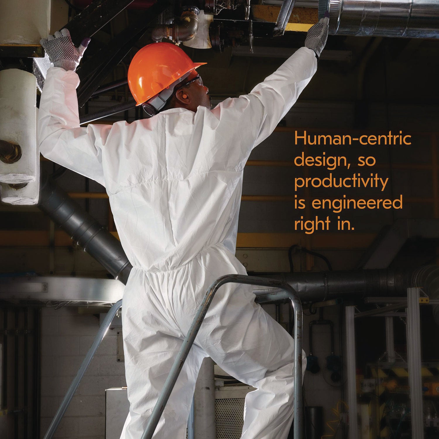 KleenGuard™ KGA35 Liquid and Particle Protection Coveralls, Elastic Wrist and Ankles, Large, White, 25/Carton