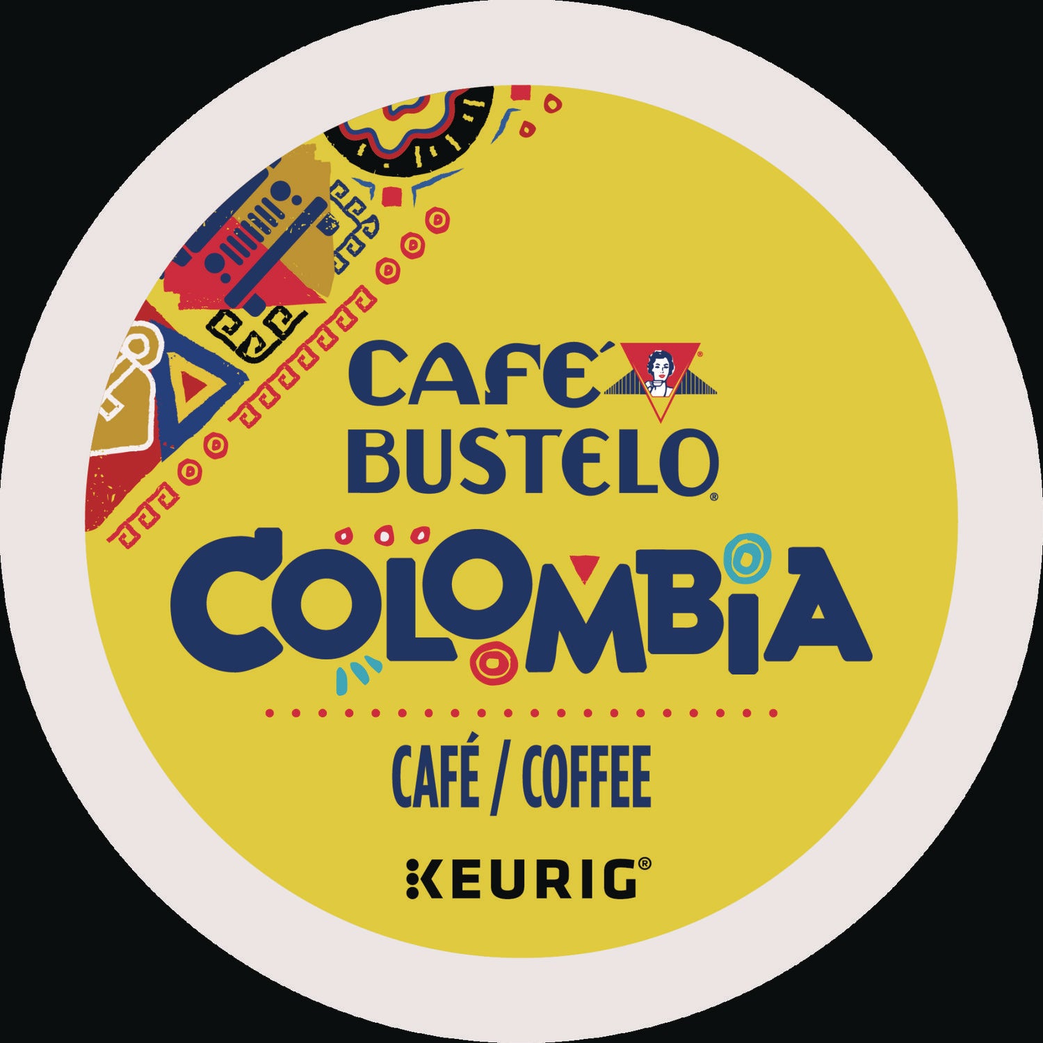 Café Bustelo 100 Percent Colombian K-Cups, 96/carton