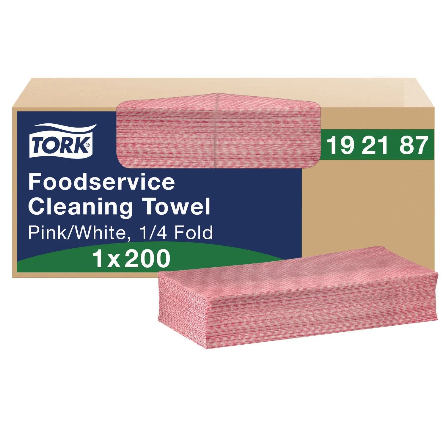 Foodservice Cleaning Towel, 1-Ply, 6 x 10.75, Pink, 200/Carton Tork® Flipcost