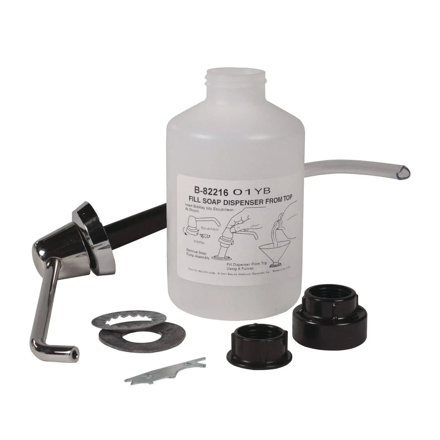 Bottle Cap for B-22 Soap Dispenser, Black Bobrick Flipcost