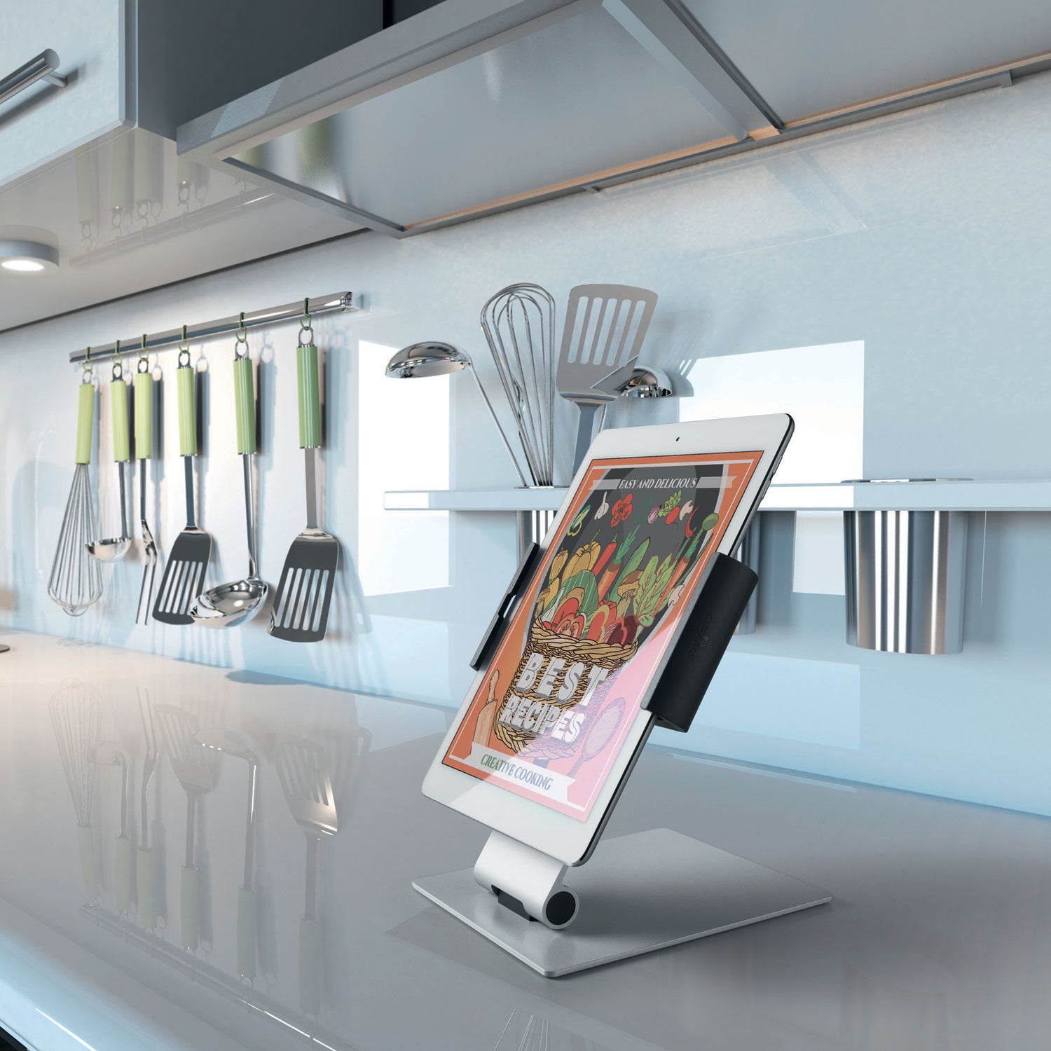 Durable® Tablet Holder Desk Stand, Silver