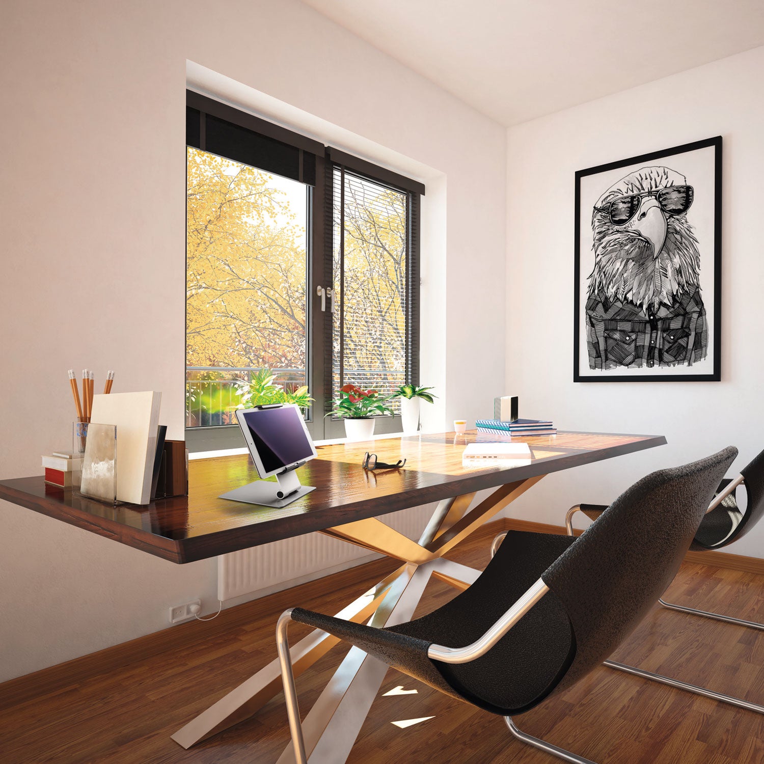 Durable® Tablet Holder Desk Stand, Silver