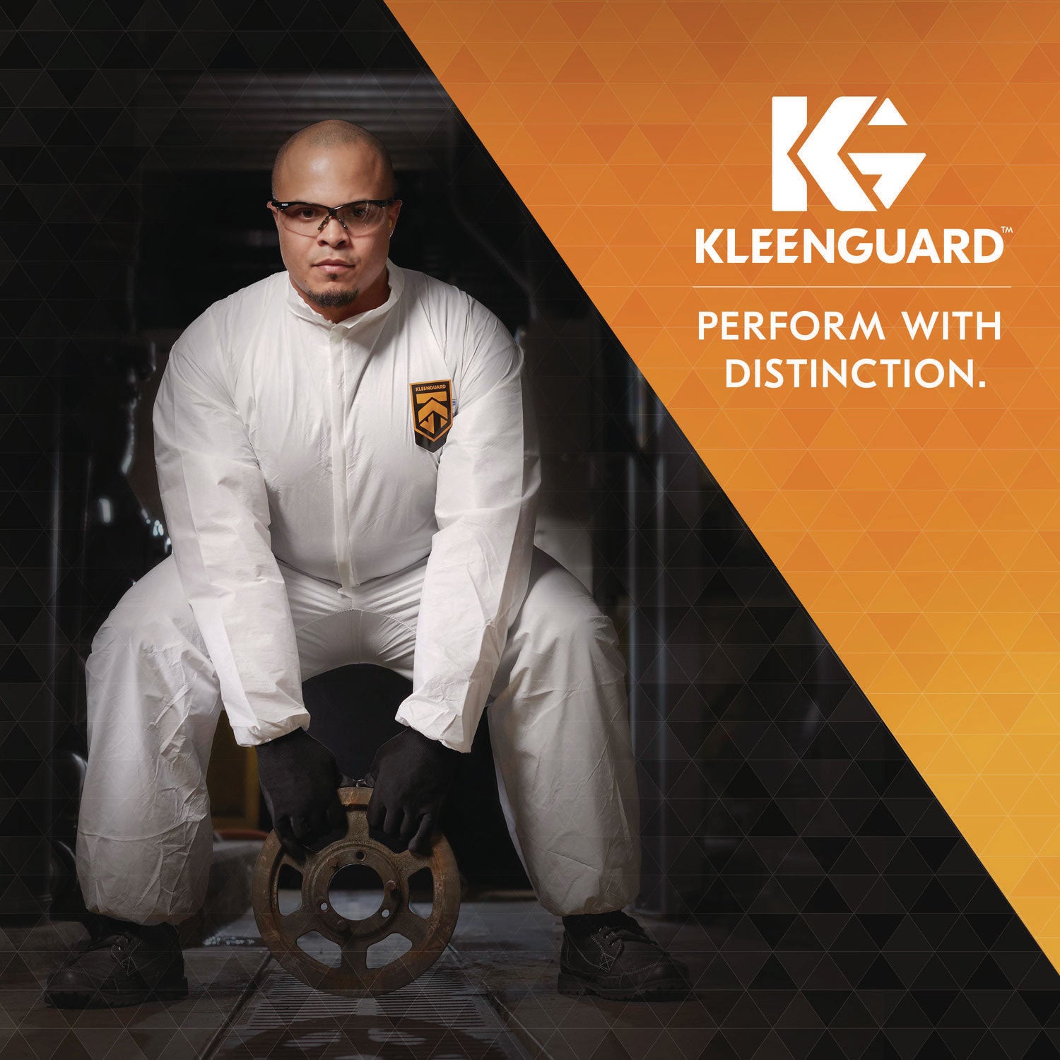 KleenGuard™ A70 Chemical Spray Protection Smock, One Size Fits Most, Yellow, 25/Carton