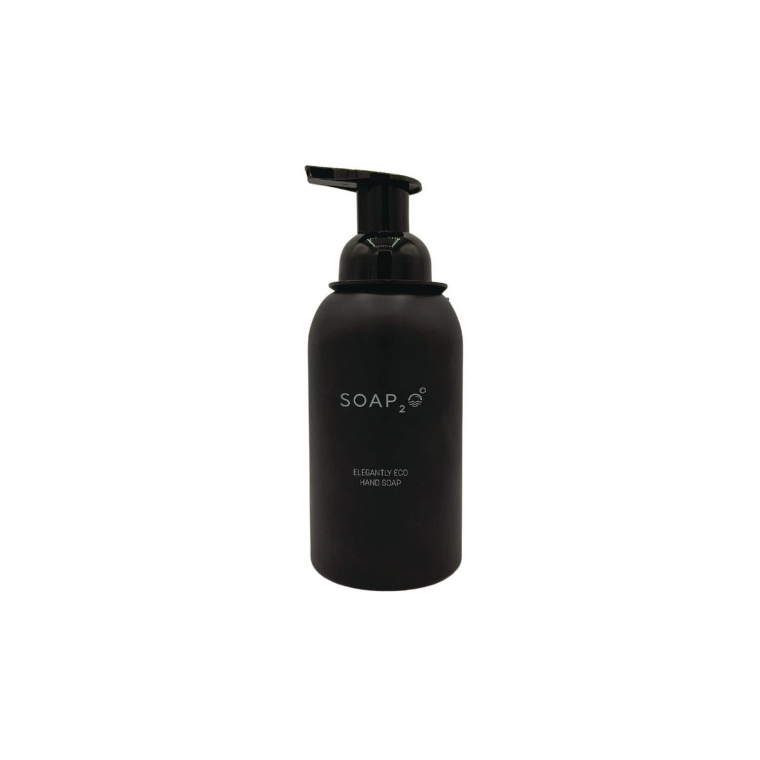 SOAP2O Eco Glass Bottle Soap Dispenser, 350 mL, Black, 30/Carton