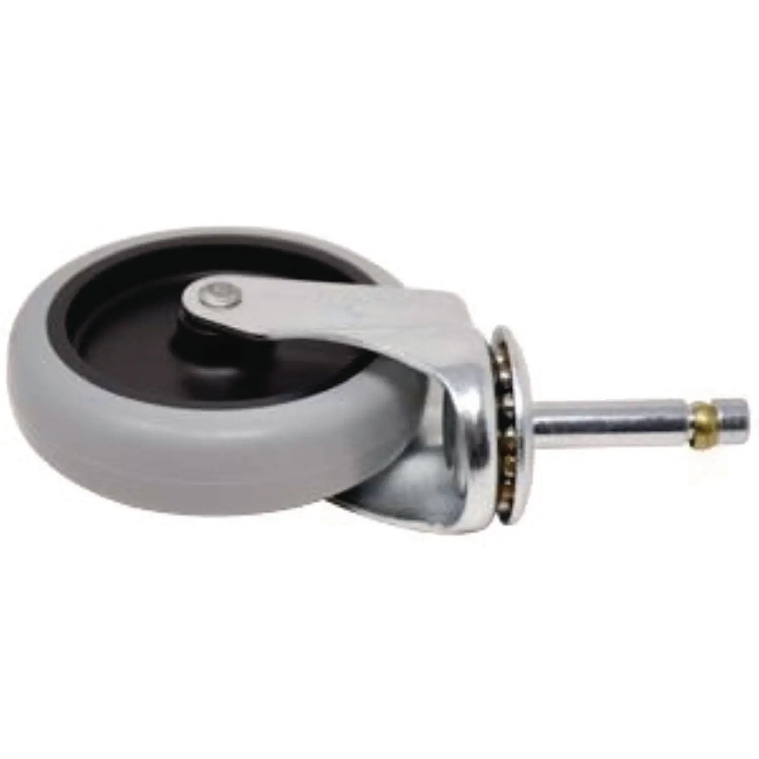 4" Swivel Stem Caster with Insert for Janitor Cart 2000, Grip Ring Stem, Black/Gray/Silver Rubbermaid® Commercial Flipcost