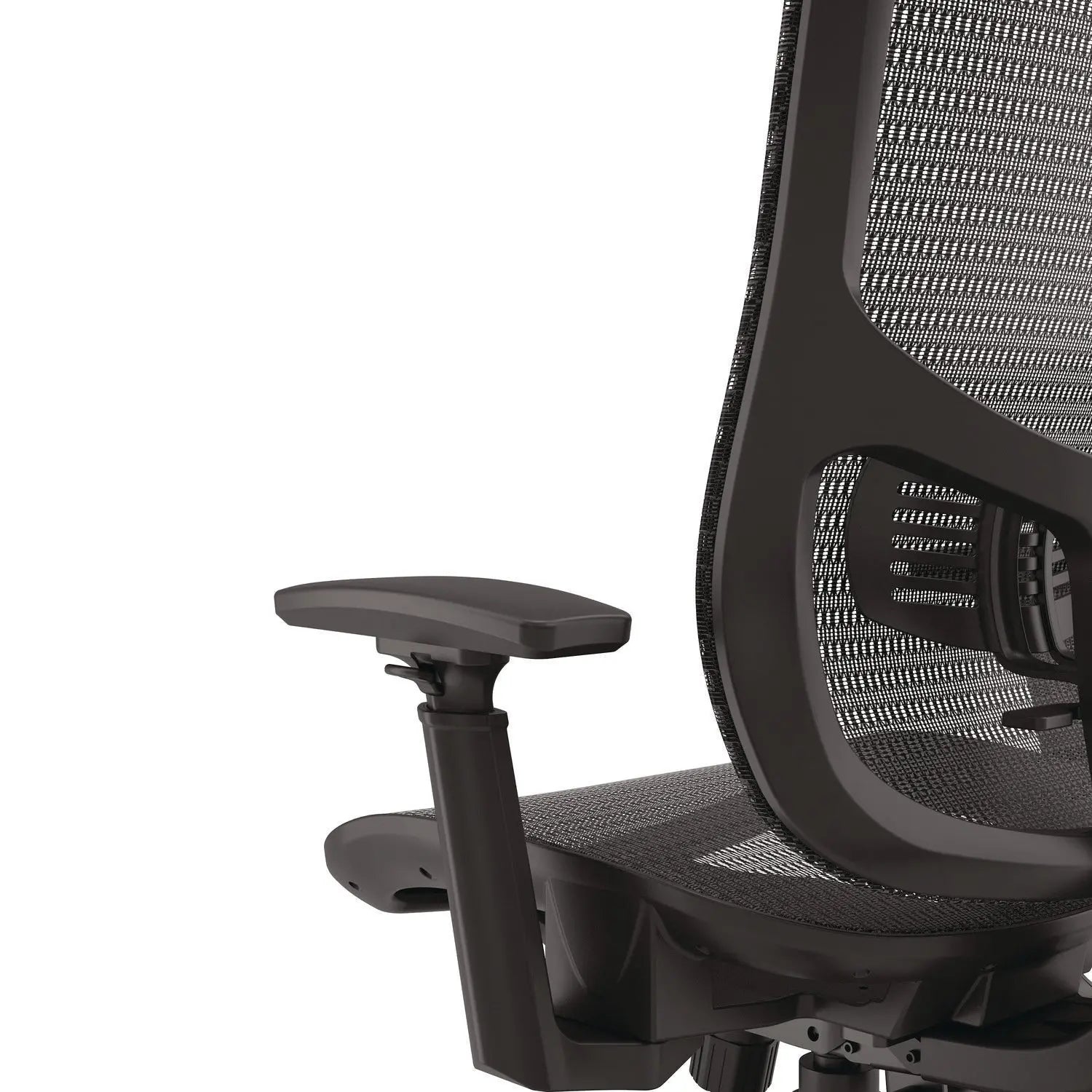 Hollins Ergonomic Mesh Swivel Task Chair, Supports Up to 275 lb, 18.57 to 22.54 Seat Height, Black Seat/Back, Black Base Alera® Flipcost