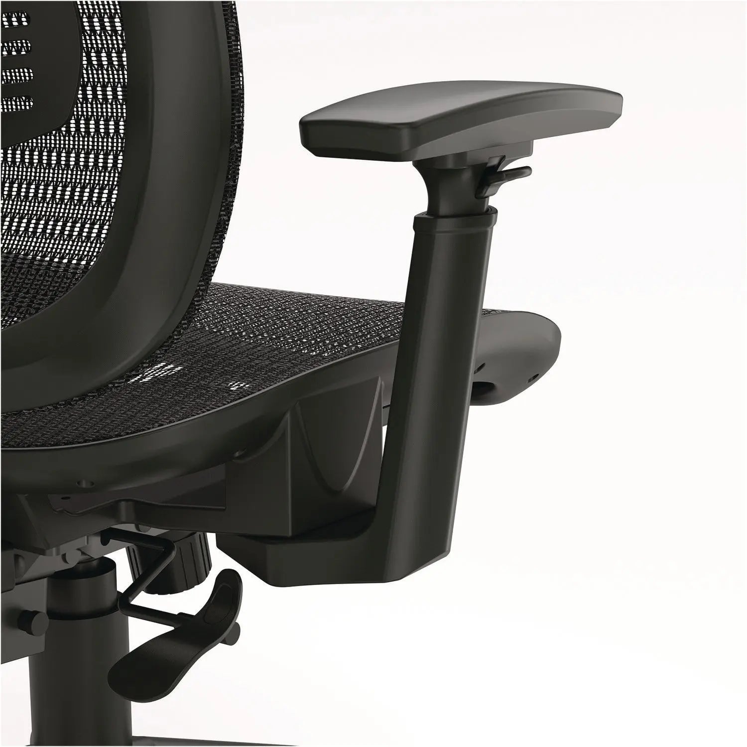 Hollins Ergonomic Mesh Swivel Task Chair, Supports Up to 275 lb, 18.57 to 22.54 Seat Height, Black Seat/Back, Black Base Alera® Flipcost