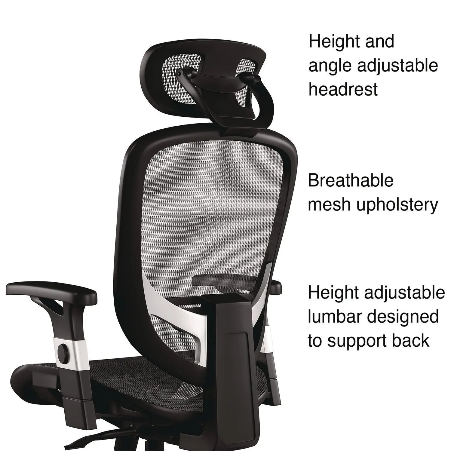 Minerva Ergonomic Mesh Swivel Task Chair, Supports Up to 275 lb, 17.24 to 20.98 Seat Height, Gray Seat, Gray Back, Black Base Alera® Flipcost