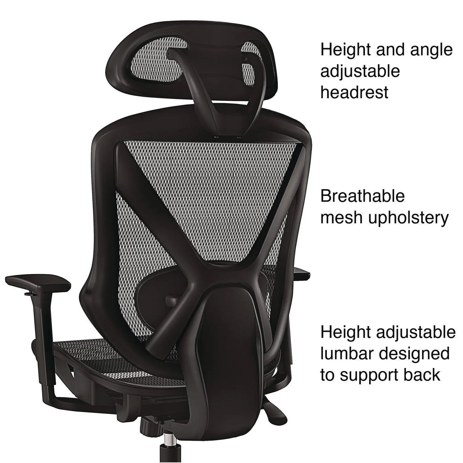 Taunton Ergonomic Mesh Swivel Task Chair, Supports Up to 275 lb, 17.44 to 20.98 Seat Height, Black Seat/Back, Black Base Alera® Flipcost