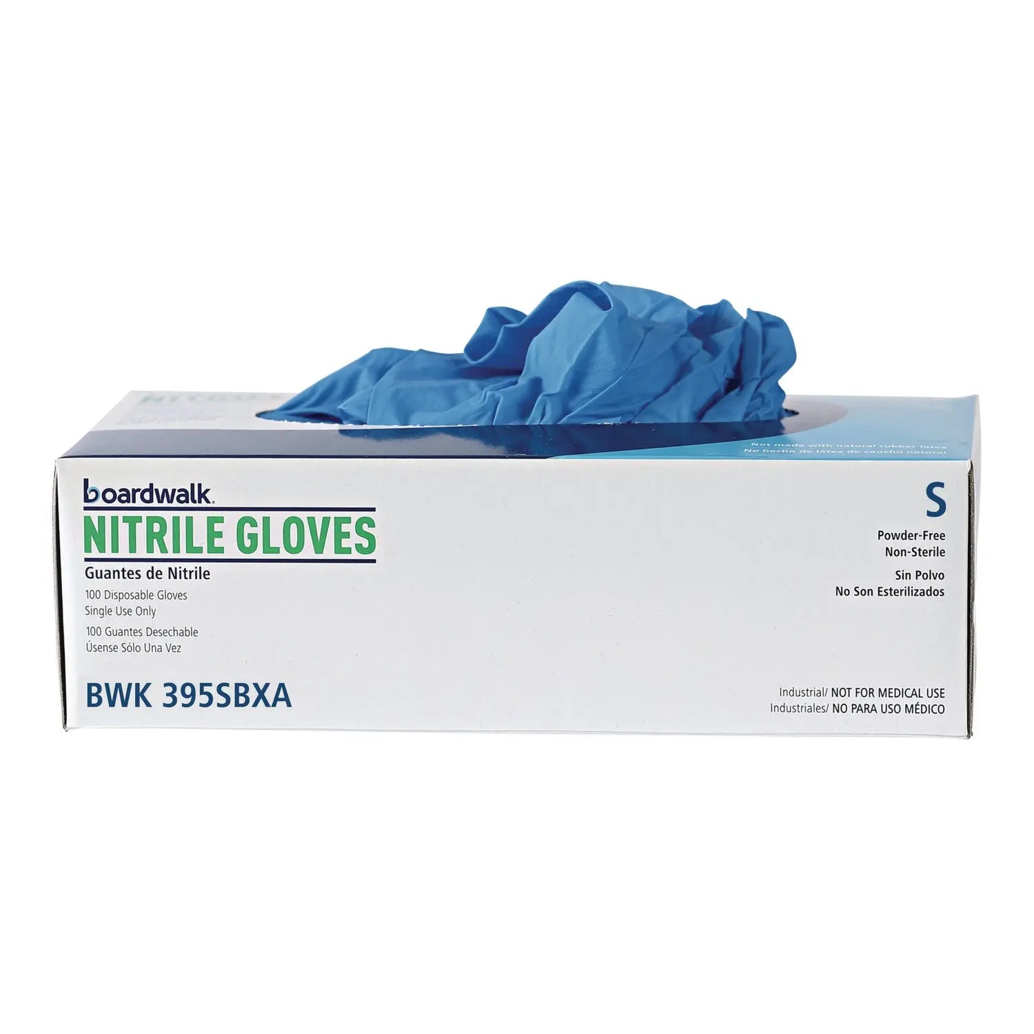 Disposable Powder-Free Nitrile Gloves, Small, Blue, 5 mil, 100/Box, 10 Boxes/Carton Boardwalk® Flipcost