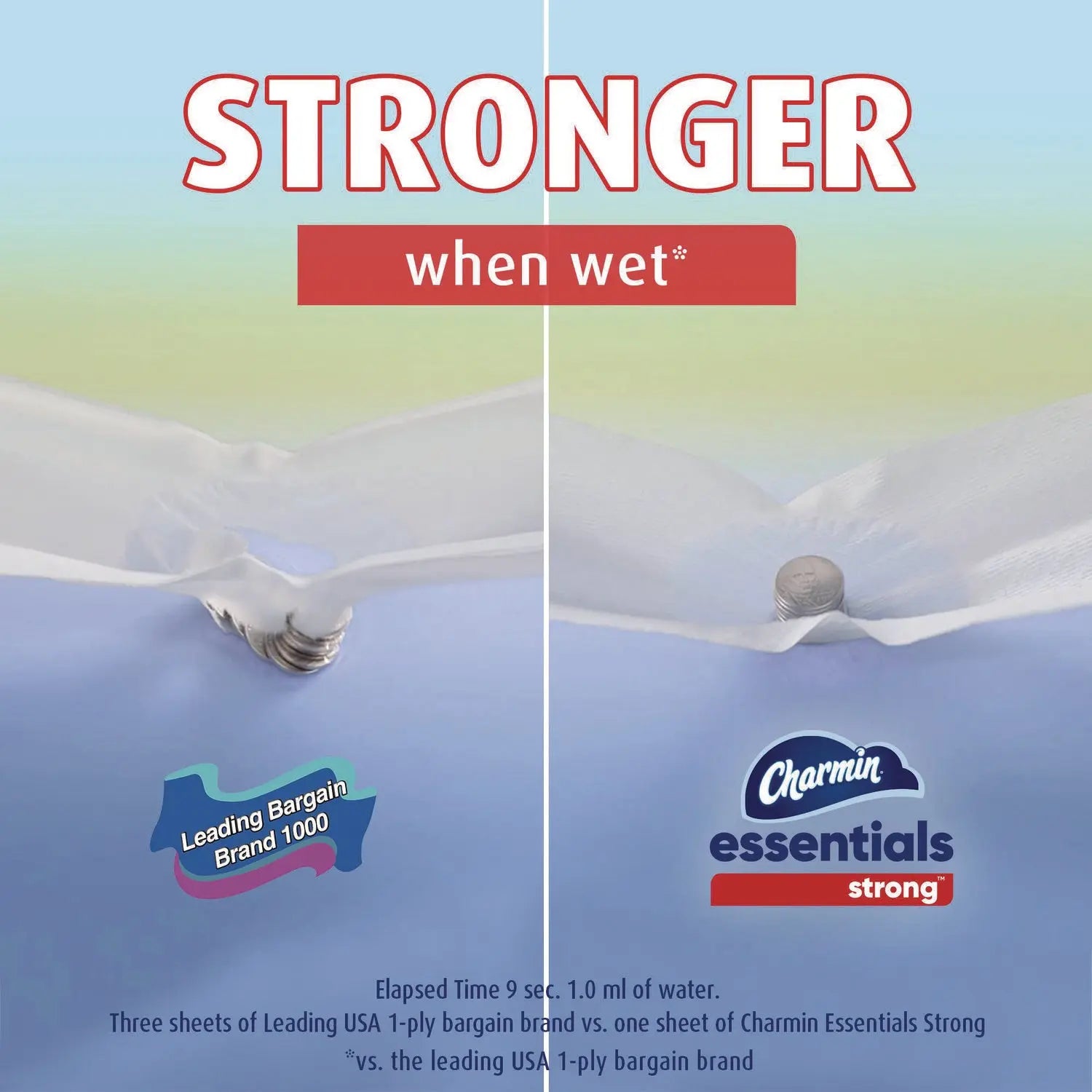 Essentials Strong Bathroom Tissue, Septic Safe, 1-Ply, White, 429/Roll, 12 Rolls/Pack Charmin® Flipcost