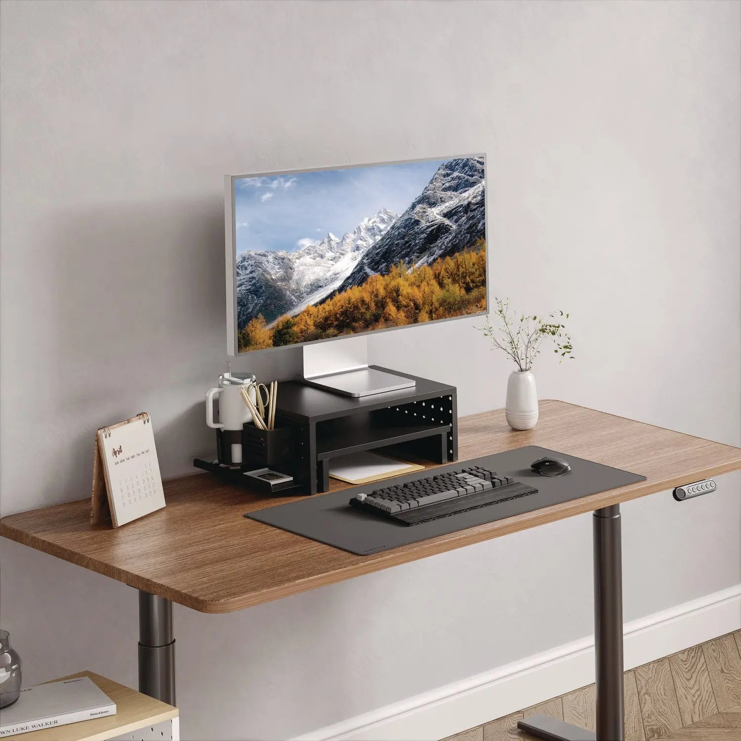 Kantek Pegboard Riser For 32" Monitors 15.9 x 11.8 x 7.3 Black Supports 20 lbs Kantek Flipcost