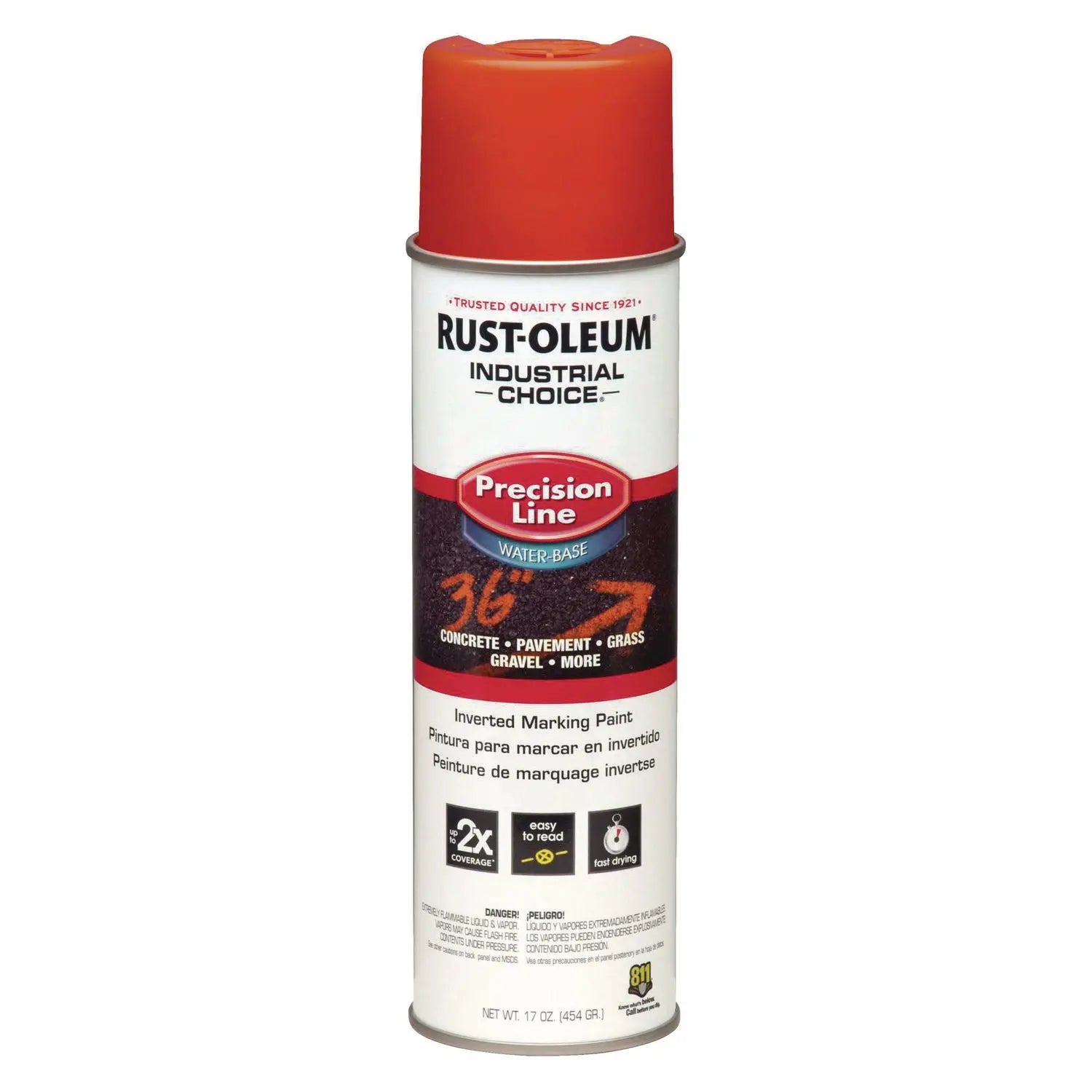 Rust-Oleum® Industrial Choice Precision Line Marking Paint, Flat/Matte Orange, 20 oz Aerosol Can, 12/Carton Rust-Oleum® Flipcost