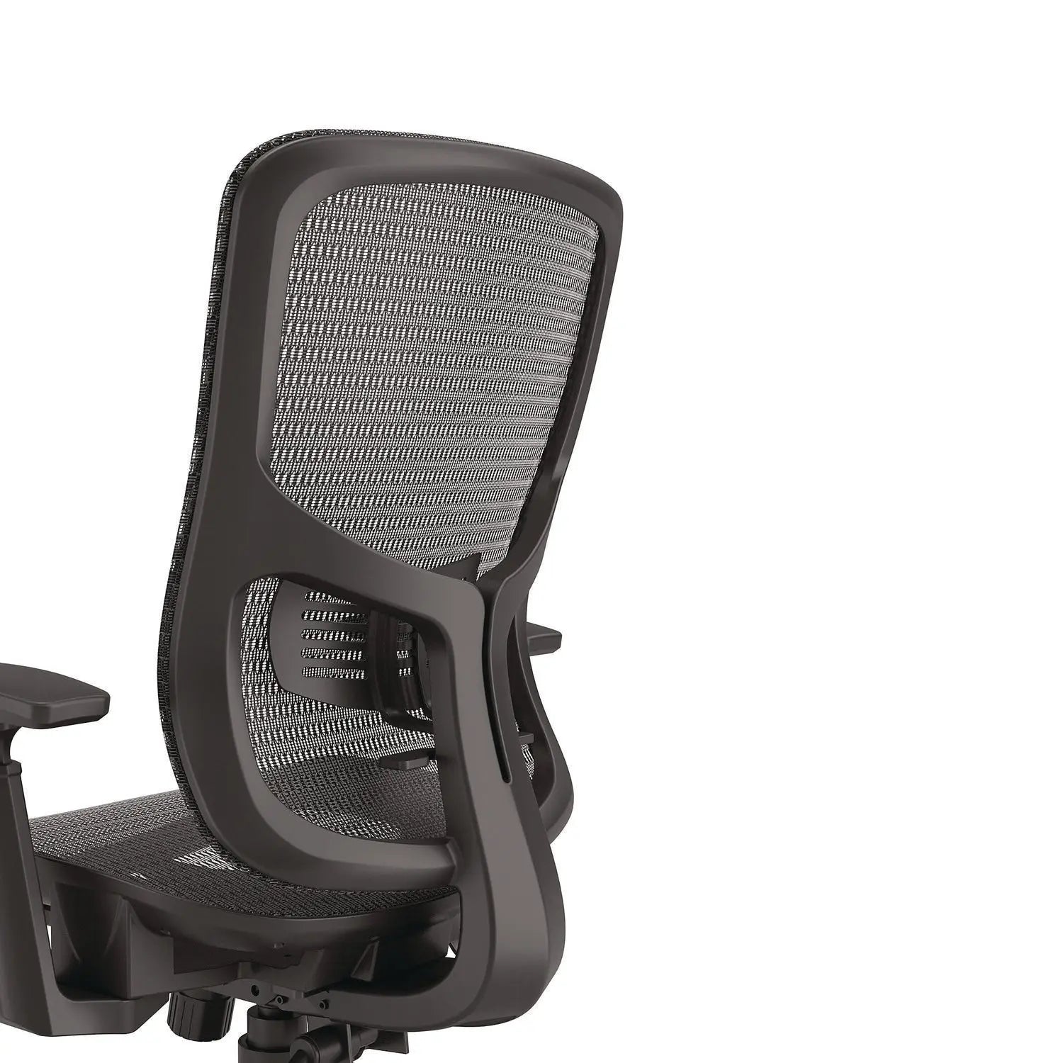 Hollins Ergonomic Mesh Swivel Task Chair, Supports Up to 275 lb, 18.57 to 22.54 Seat Height, Black Seat/Back, Black Base Alera® Flipcost