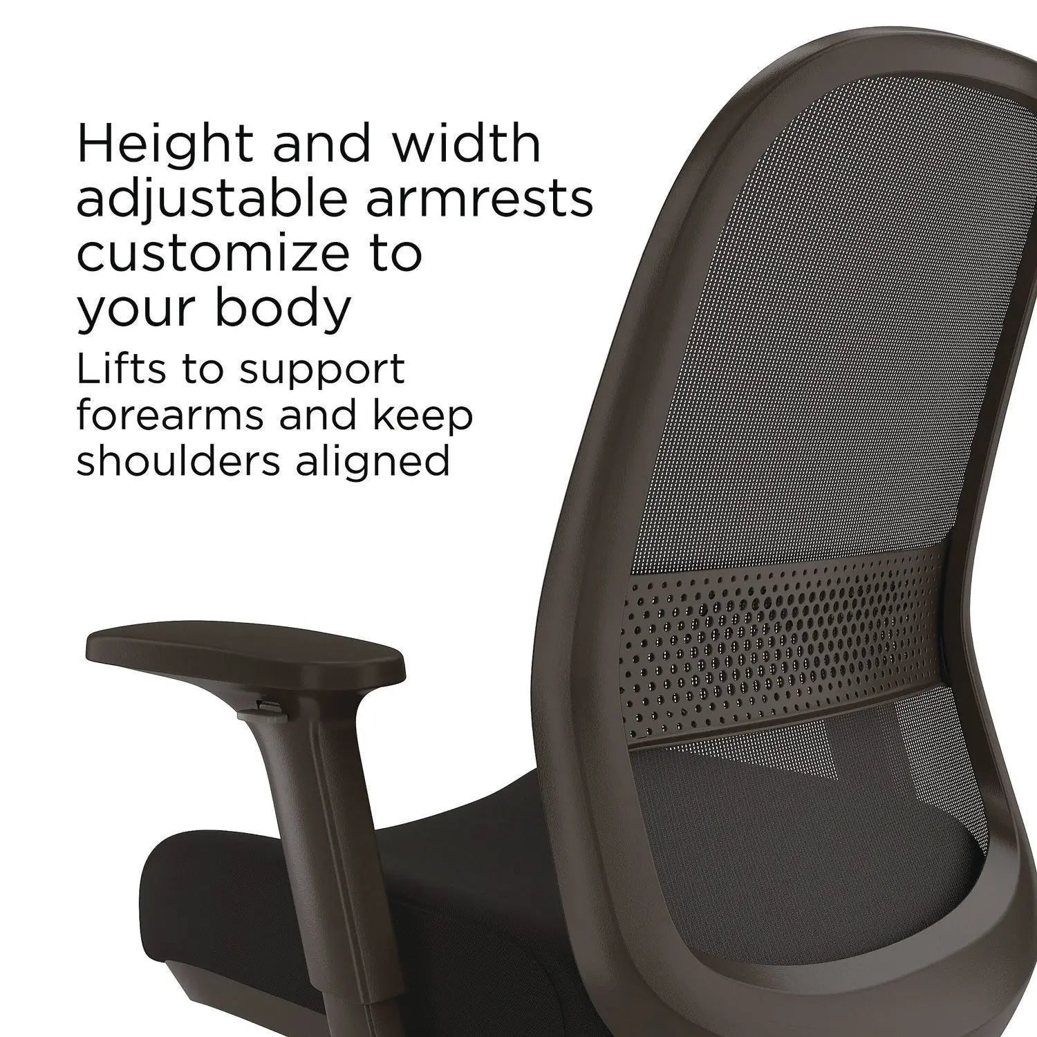 Kempton Fabric Mesh Task Stool, Supports Up to 275 lb, 26.57 to 33.62 Seat Height, Black Seat, Black Back, Black Base Alera® Flipcost