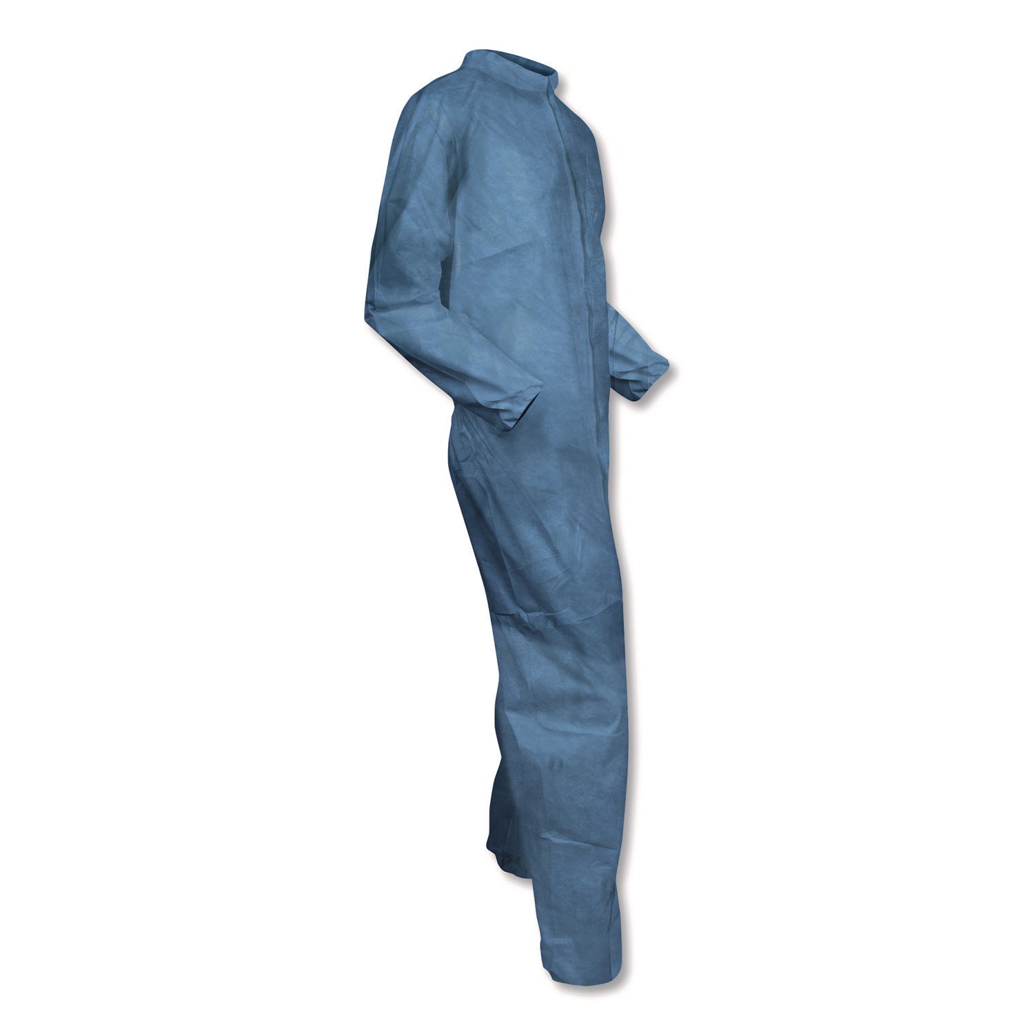 KleenGuard™ A65 Zipper Front Flame Resistant Coveralls, Hood/Elastic Wrists and Ankles, 3X-Large, Blue, 21/Carton