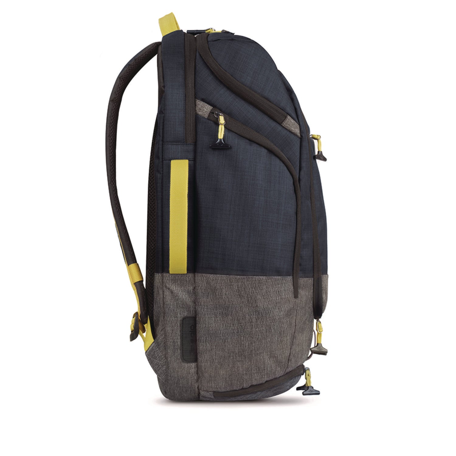 Solo Everyday Max Recycled Backpack, Fits Device Up to 17.3", 13 x 8 x 21, Navy Blue/Gray