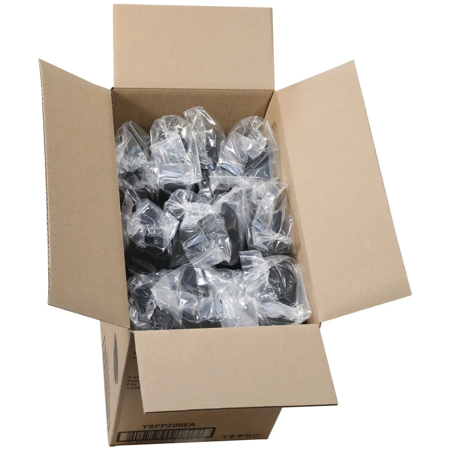 Plastic Portion Cup, 2 oz., Black, 2,400/Carton Pactiv Evergreen Flipcost