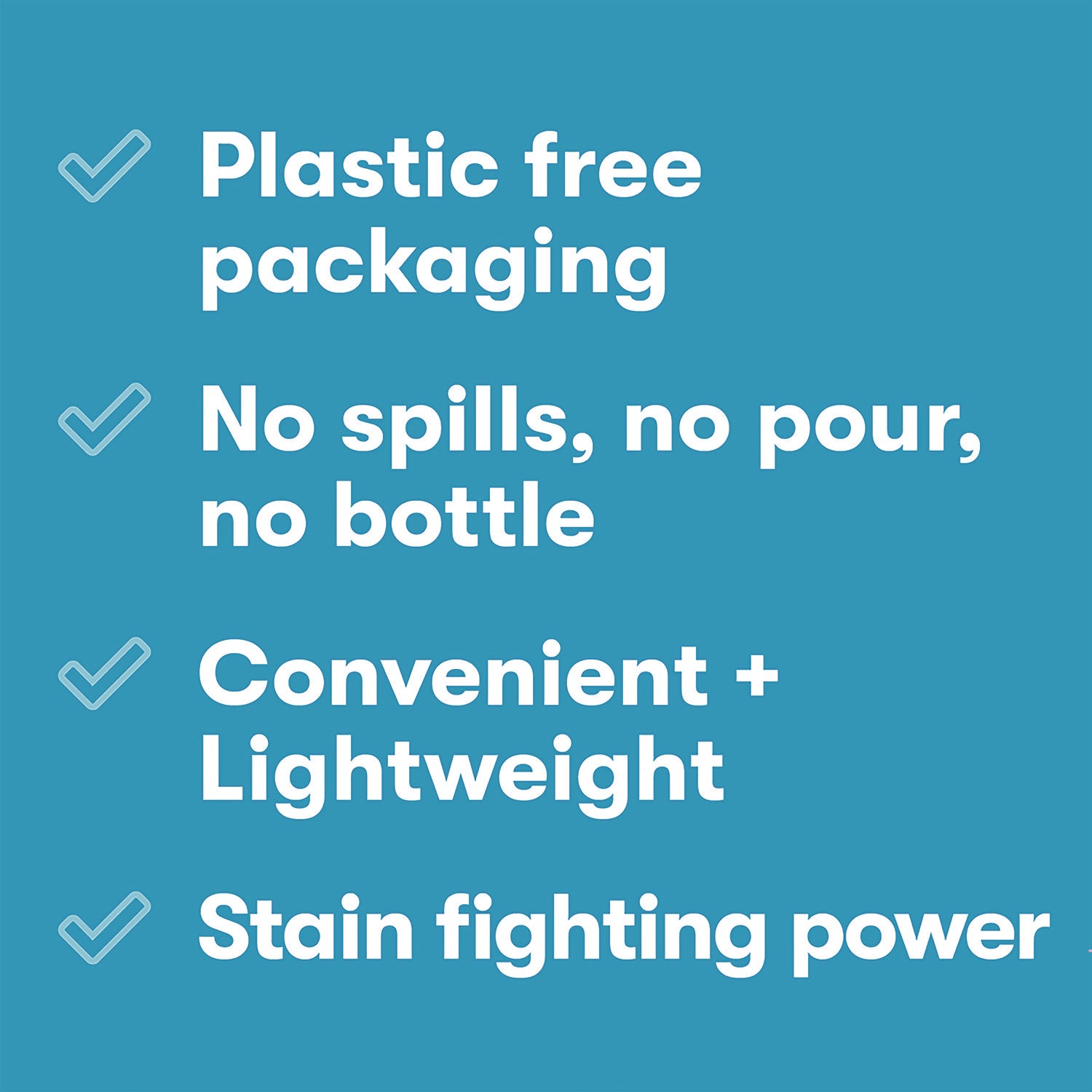 ECOS® Liquidless Laundry Detergent Sheets, Free and Clear, 50 Sheets/Pack, 10 Packs/Carton