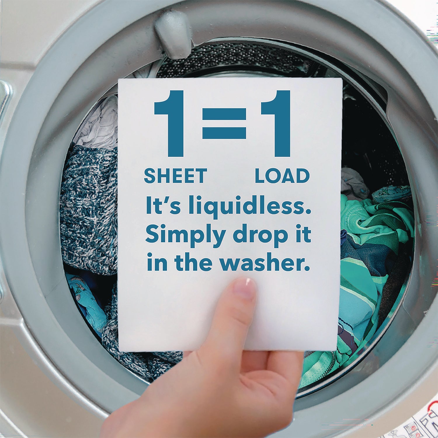 ECOS® Liquidless Laundry Detergent Sheets, Free and Clear, 50 Sheets/Pack, 10 Packs/Carton