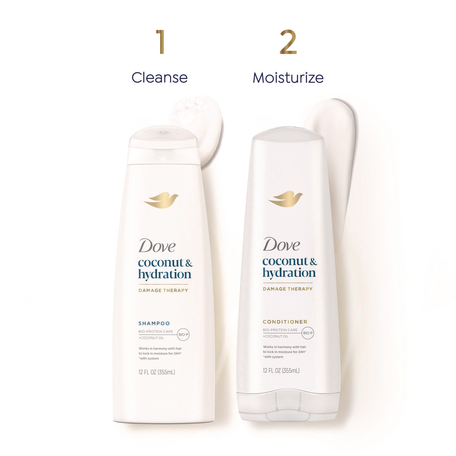 Dove® Coconut Conditioner, 12 oz Bottle, 6/Carton