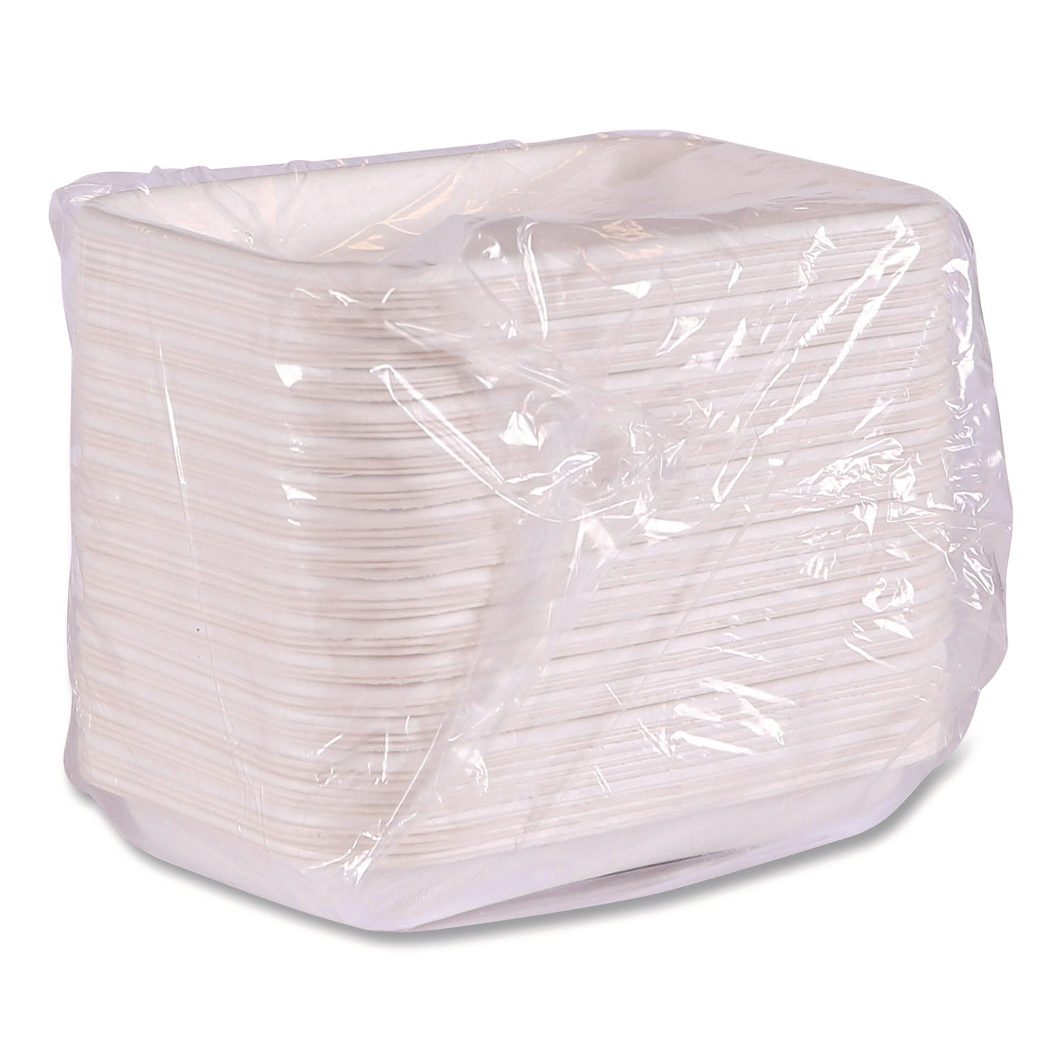 Eco-Products® WorldView Vanguard Rectangular Container, 12 oz, 7 x 4.75 x 1, Sugarcane Fiber, White, 400/Carton