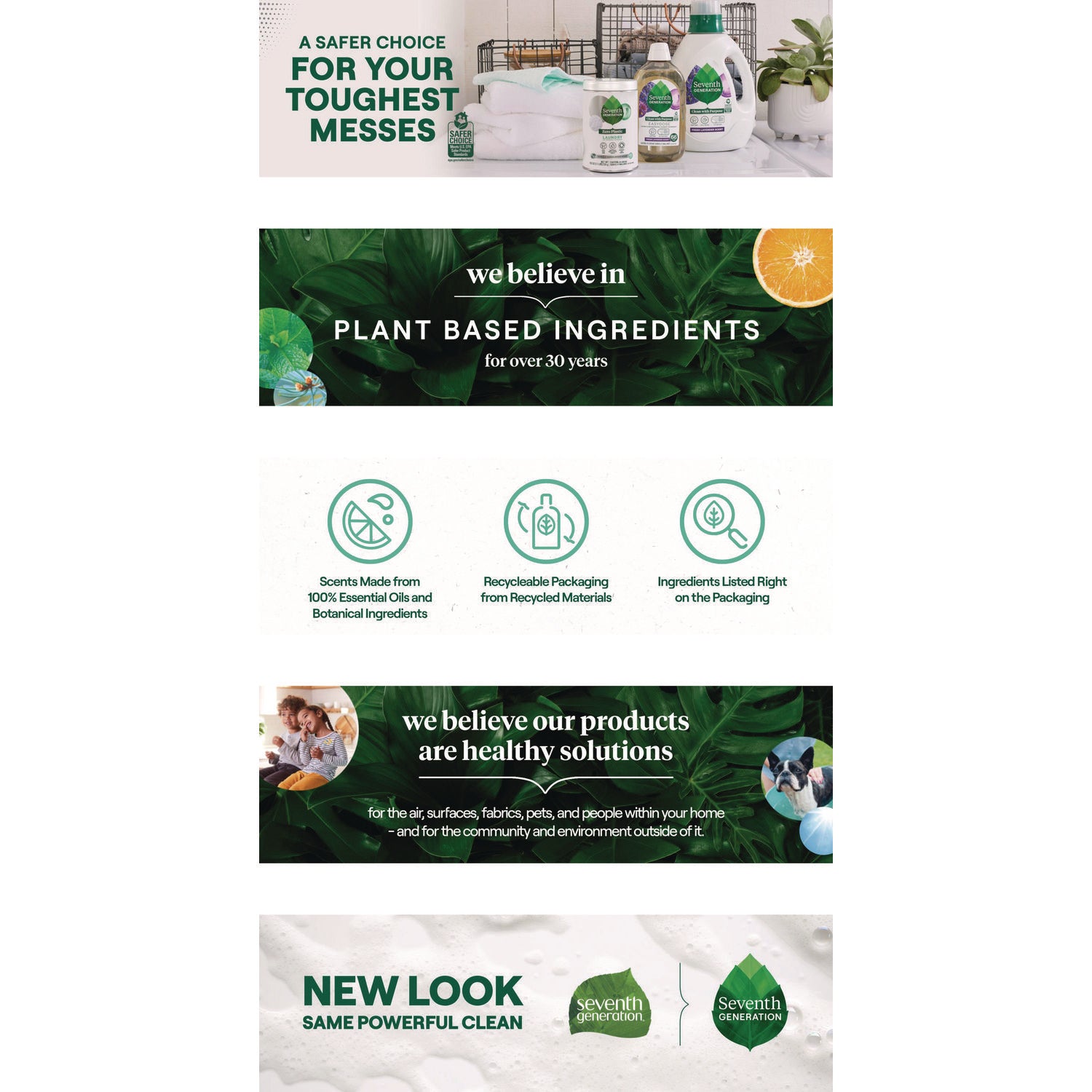 Seventh Generation® Natural Liquid Laundry Detergent, Sensitive Skin Free and Clear, 90 oz Bottle, 4/Carton