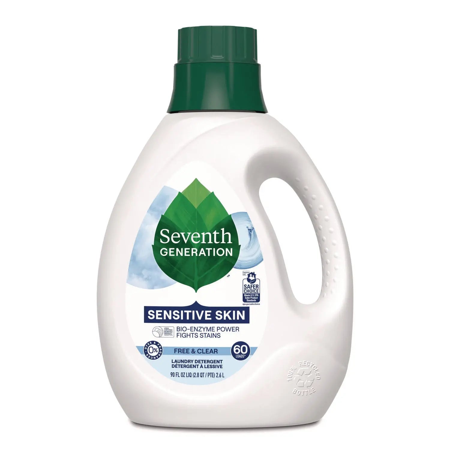 Seventh Generation® Natural Liquid Laundry Detergent, Sensitive Skin Free and Clear, 90 oz Bottle, 4/Carton Seventh Generation® Flipcost