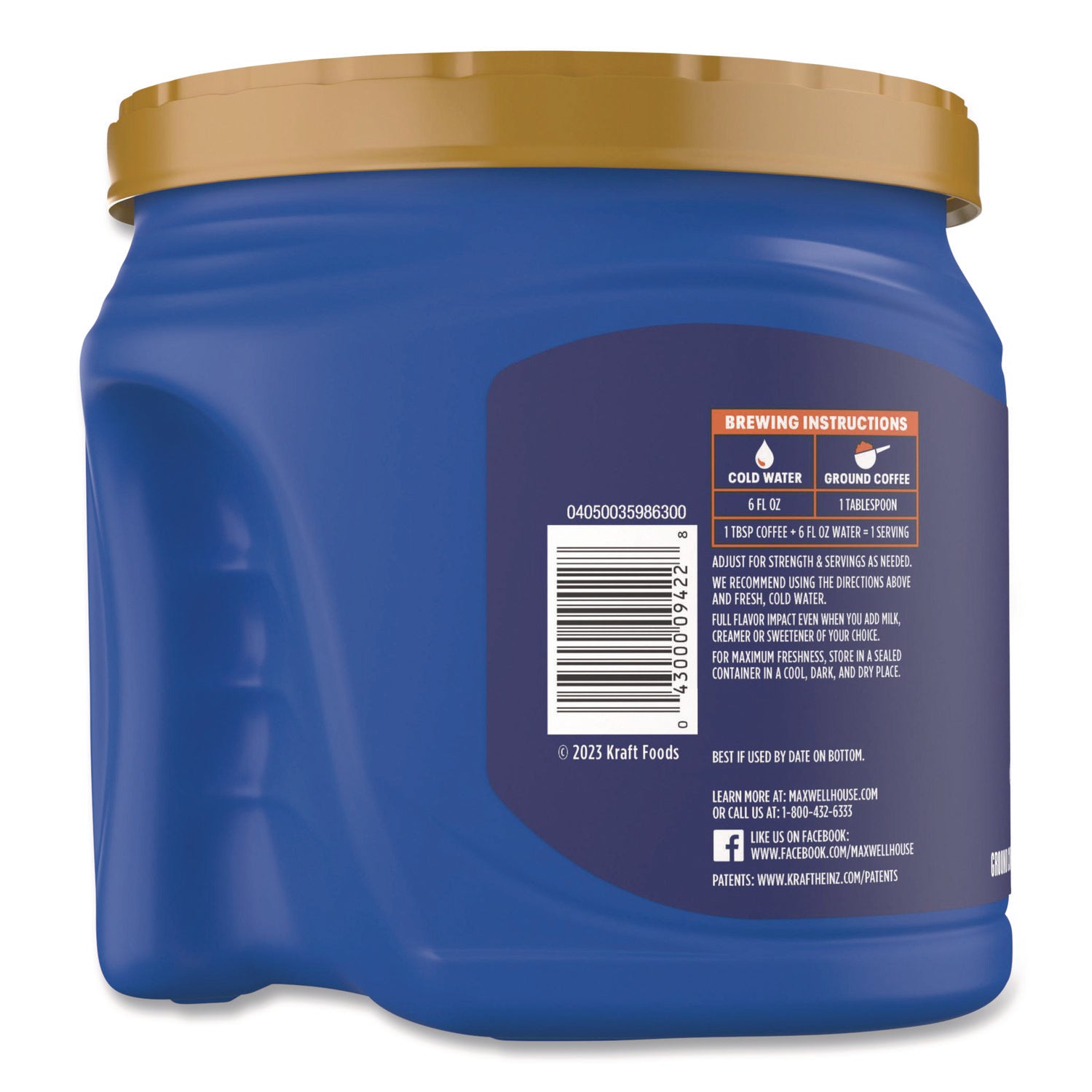 Maxwell House® Coffee, Original Roast, 27.5 oz Canister