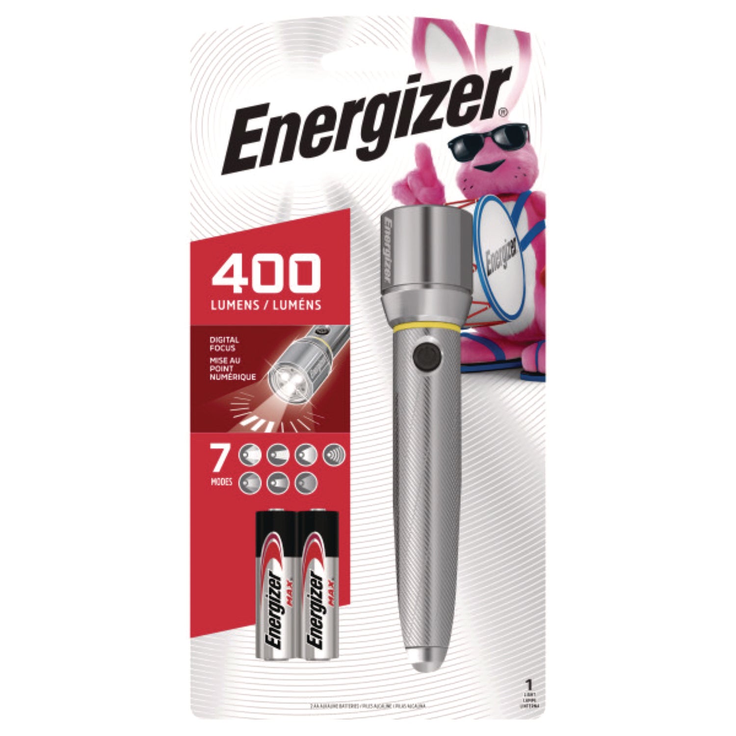 Energizer® Vision HD, 2 AA Batteries (Included), Silver
