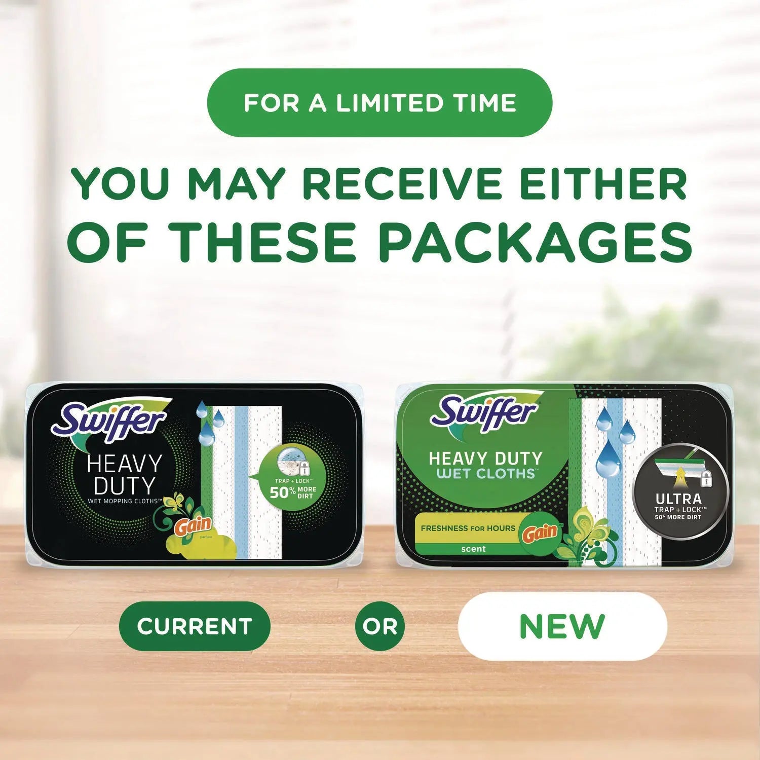 Heavy-Duty Wet Refill Cloths, 8 x 10, Gain Original Scent, White, 10 Cloths/Tub Swiffer® Flipcost