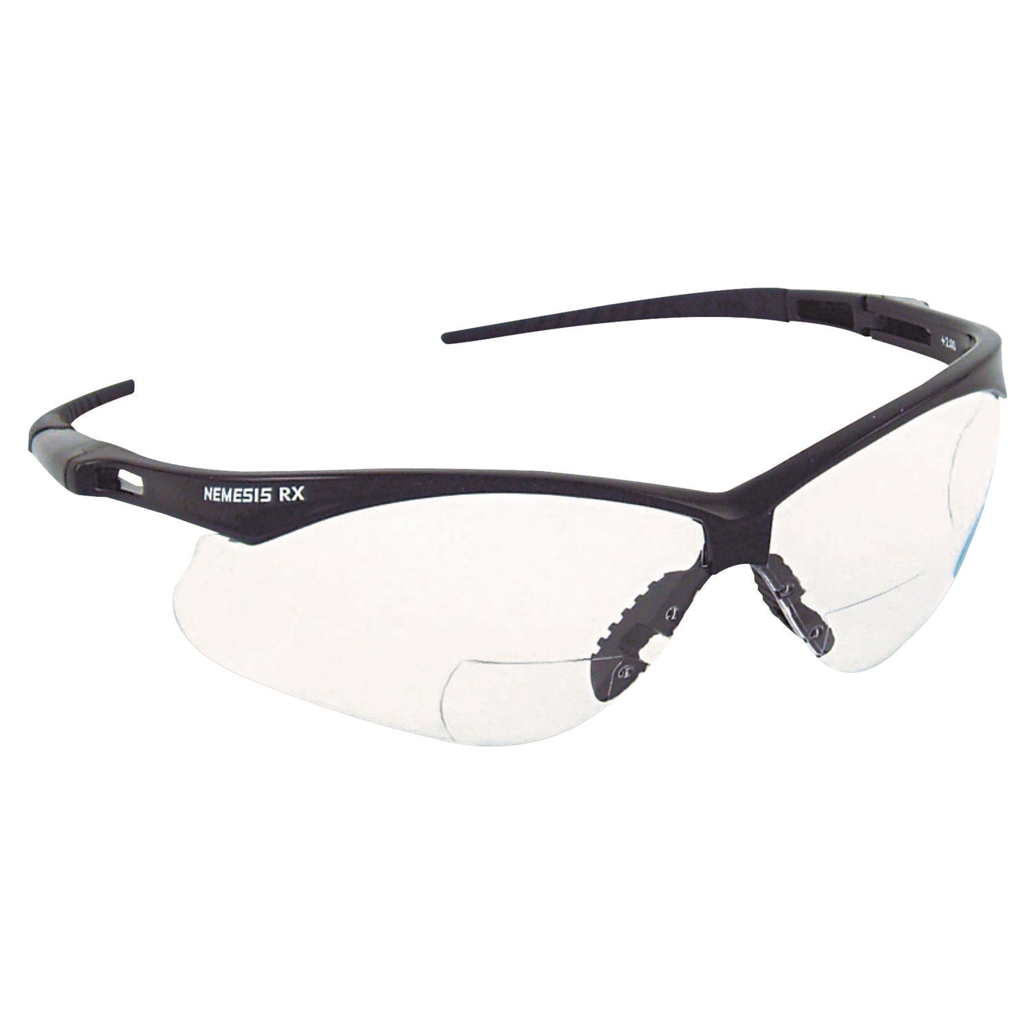 KleenGuard™ V60 Nemesis Rx Reader Safety Glasses, Black Frame, Clear Lens, +1.5 Diopter Strength