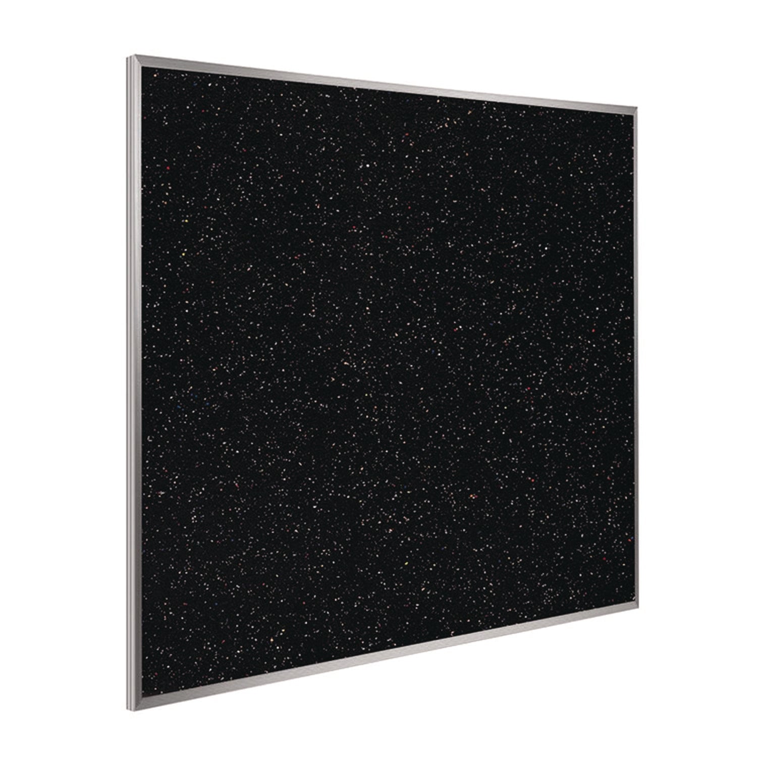 Ghent Recycled Bulletin Board, 87.91 x 48.5, Tan Speckled Surface, Satin Aluminum Frame