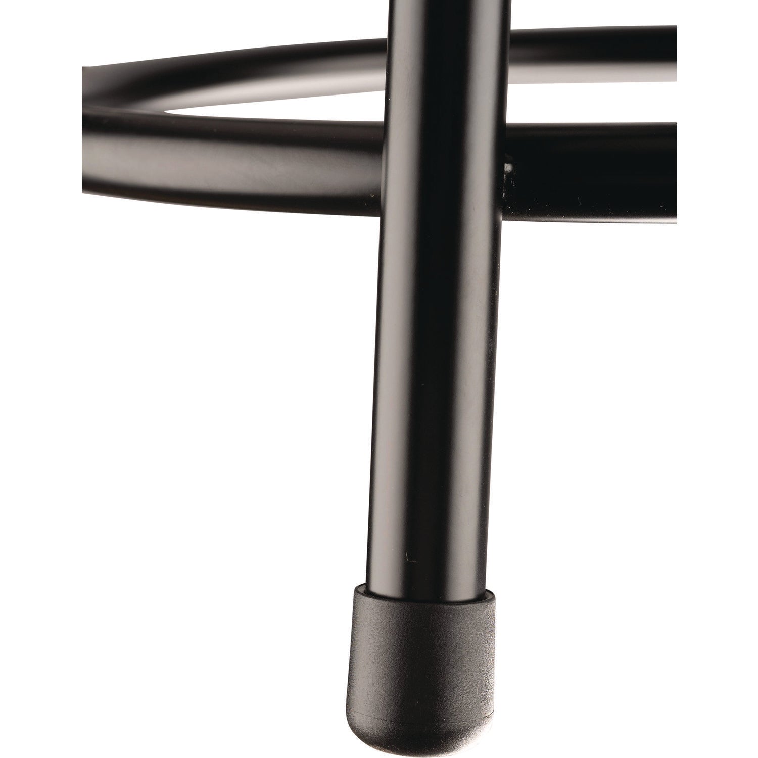 NPS® 6200 Series Heavy Duty Steel Stool, Backless, Supports Up to 500 lb, 18" Seat Height, Brown Seat, Black Base