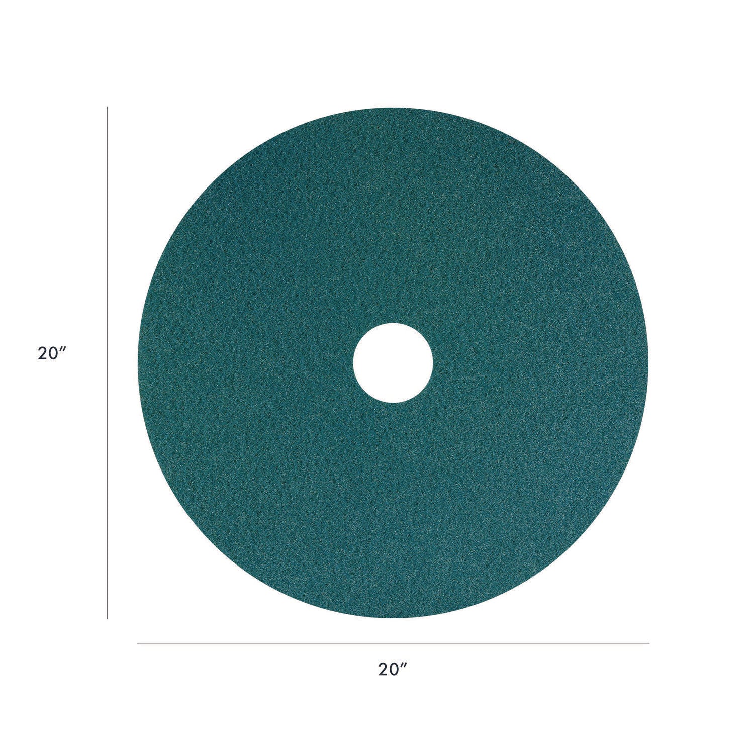 Americo® SmartScrub Floor Pad, 20" Diameter, Blue/Yellow, 5/Carton