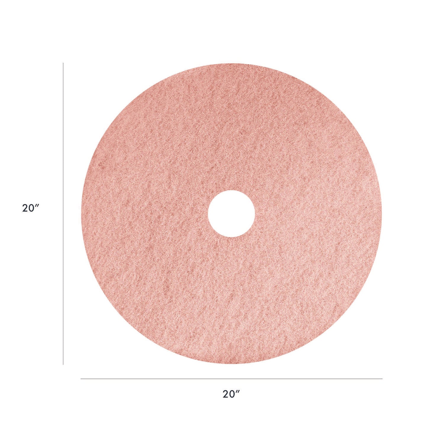 Americo® Remover Burnishing Pads, 20", Pink, 5/Carton