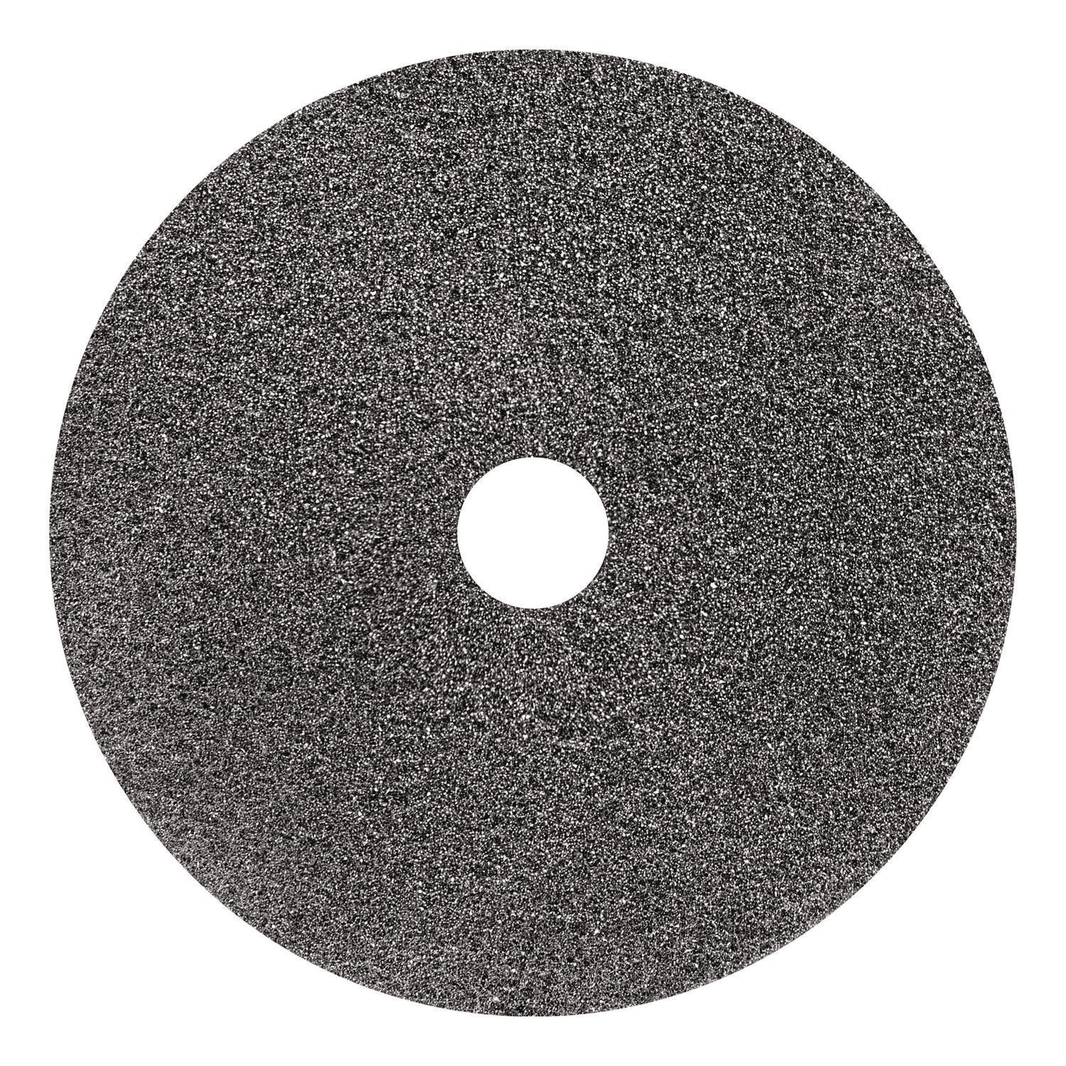 Americo® Black Diamond 800 Deep Cleaning Pad, 20" Diameter, 800 Grit, Black/Gray, 2/Carton