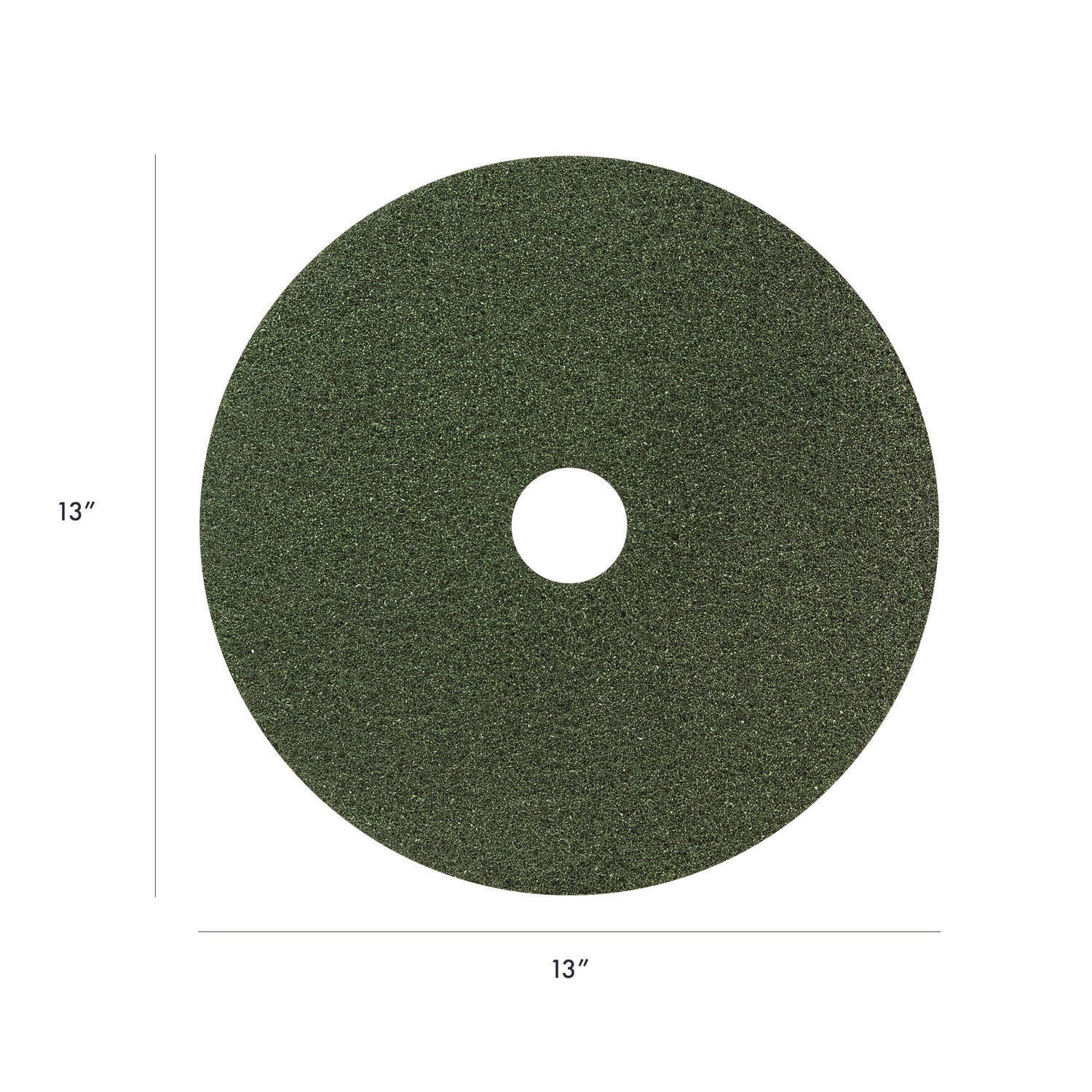 Americo® Black Diamond 3000 Grit Diamond Pad, 13" Diameter, Black/Green, 2/Carton