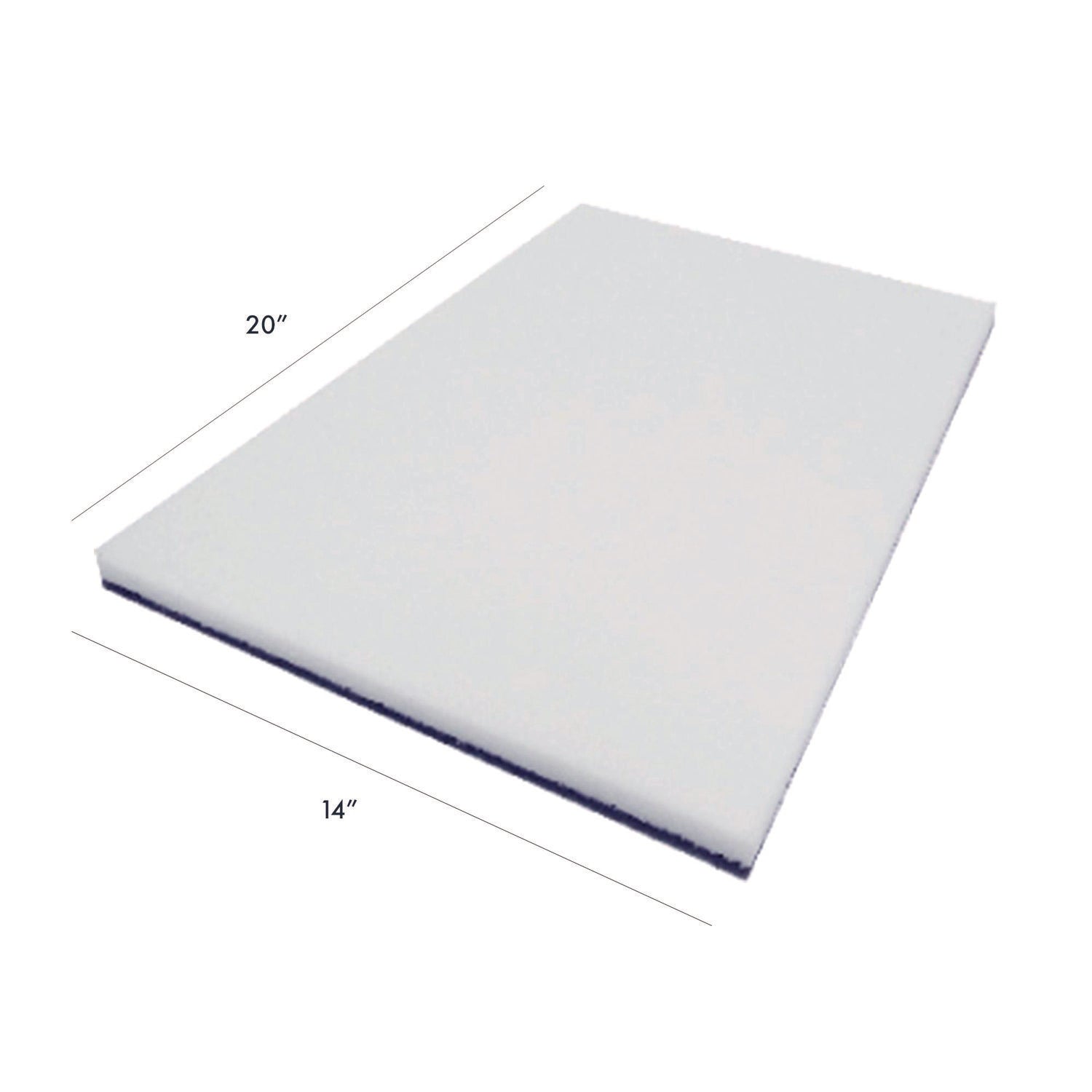 Americo® XTRACT Melamine Floor Pad, 14 x 20, White/Brown, 5/Carton