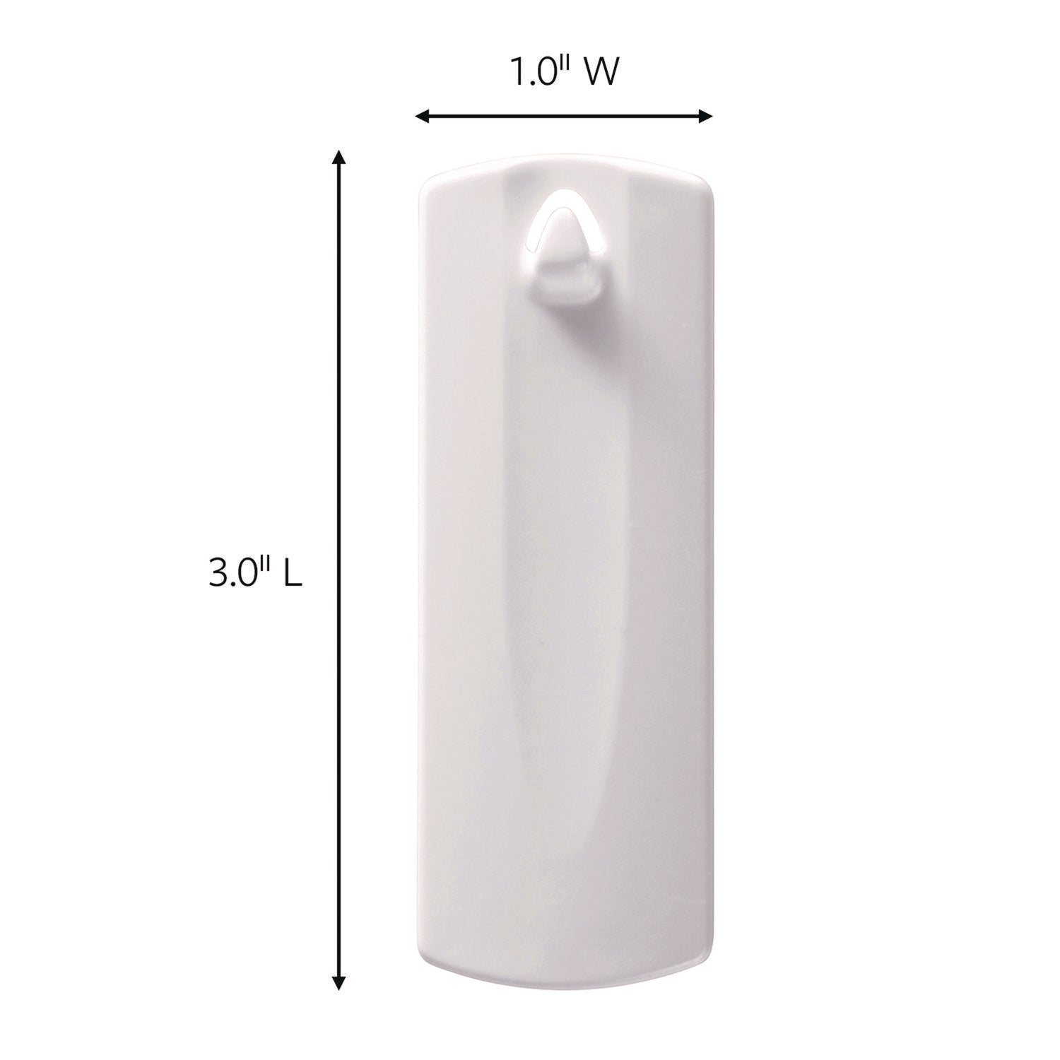 Command™ Sawtooth Picture Hanger, One Hanger, Two Strips, White, Supports 4 lbs