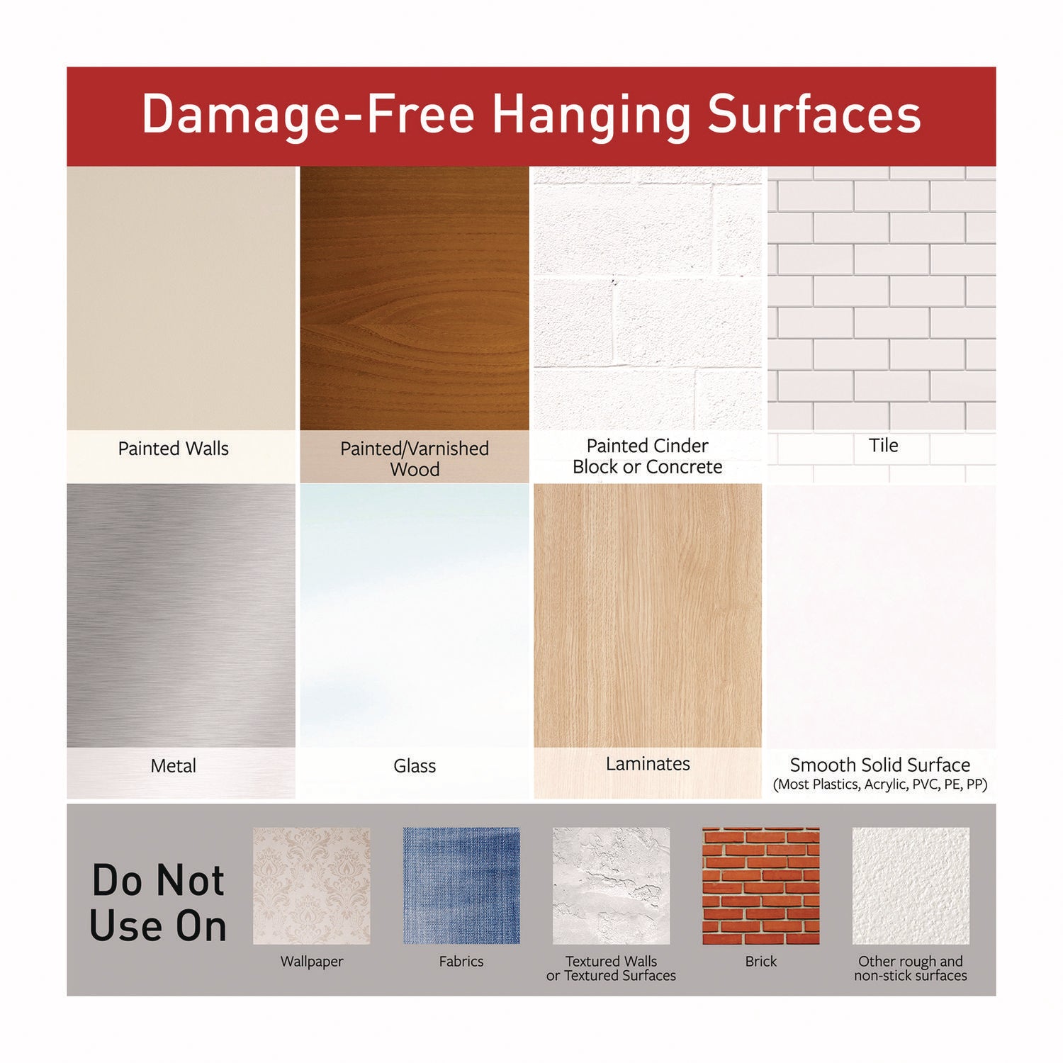 Command™ Sawtooth Picture Hanger, One Hanger, Two Strips, White, Supports 4 lbs