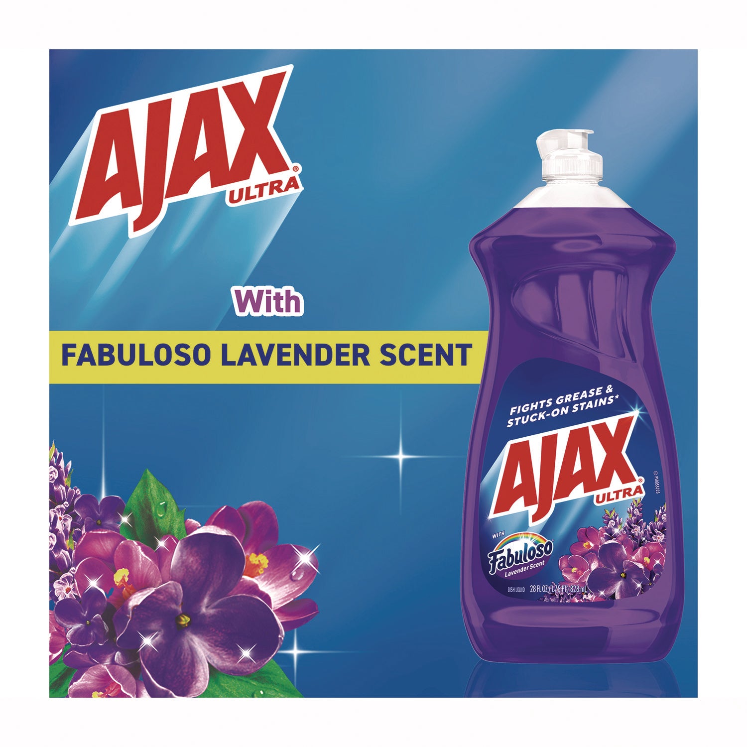 Ajax® Dish Detergent, Fabuloso Lavender Scent, 28 oz Bottle